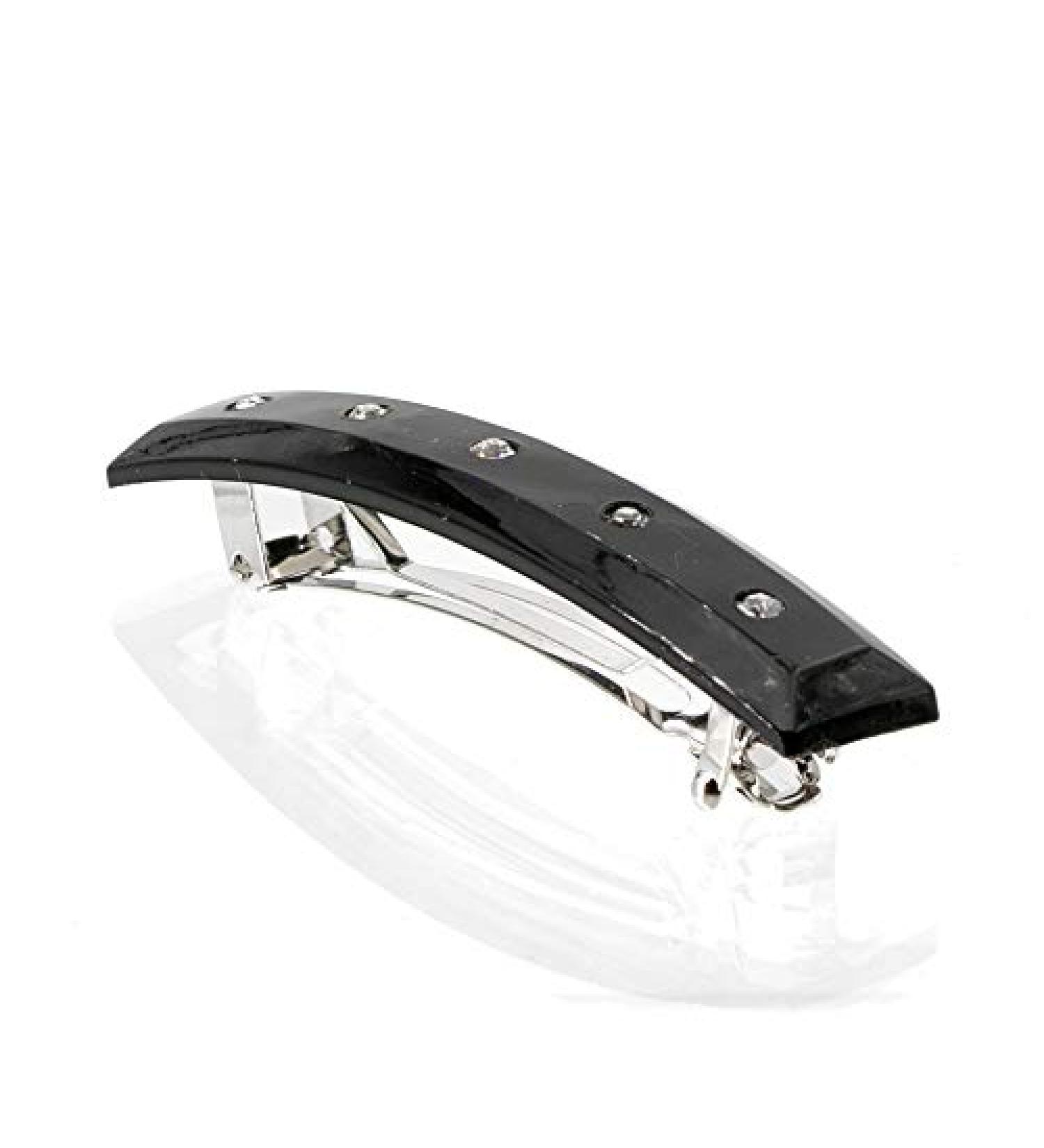 Buy 1pc Black Patent Clasp with Rhinestones - 6.6x1.2CM - Made in Germany | WeLoveBeads - International Shipping Available - Buy Online on SooperMarket.com