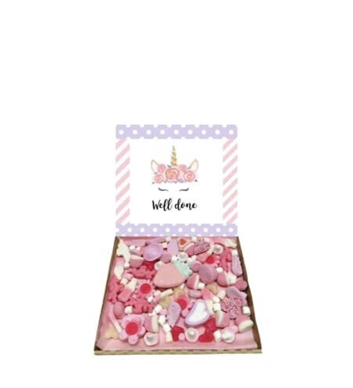Well Done Unicorn Gift Pick n Mix 300g Sweets Selection Box Sweet Hamper Candy Present Congratulations - Buy Online on SooperMarket.com
