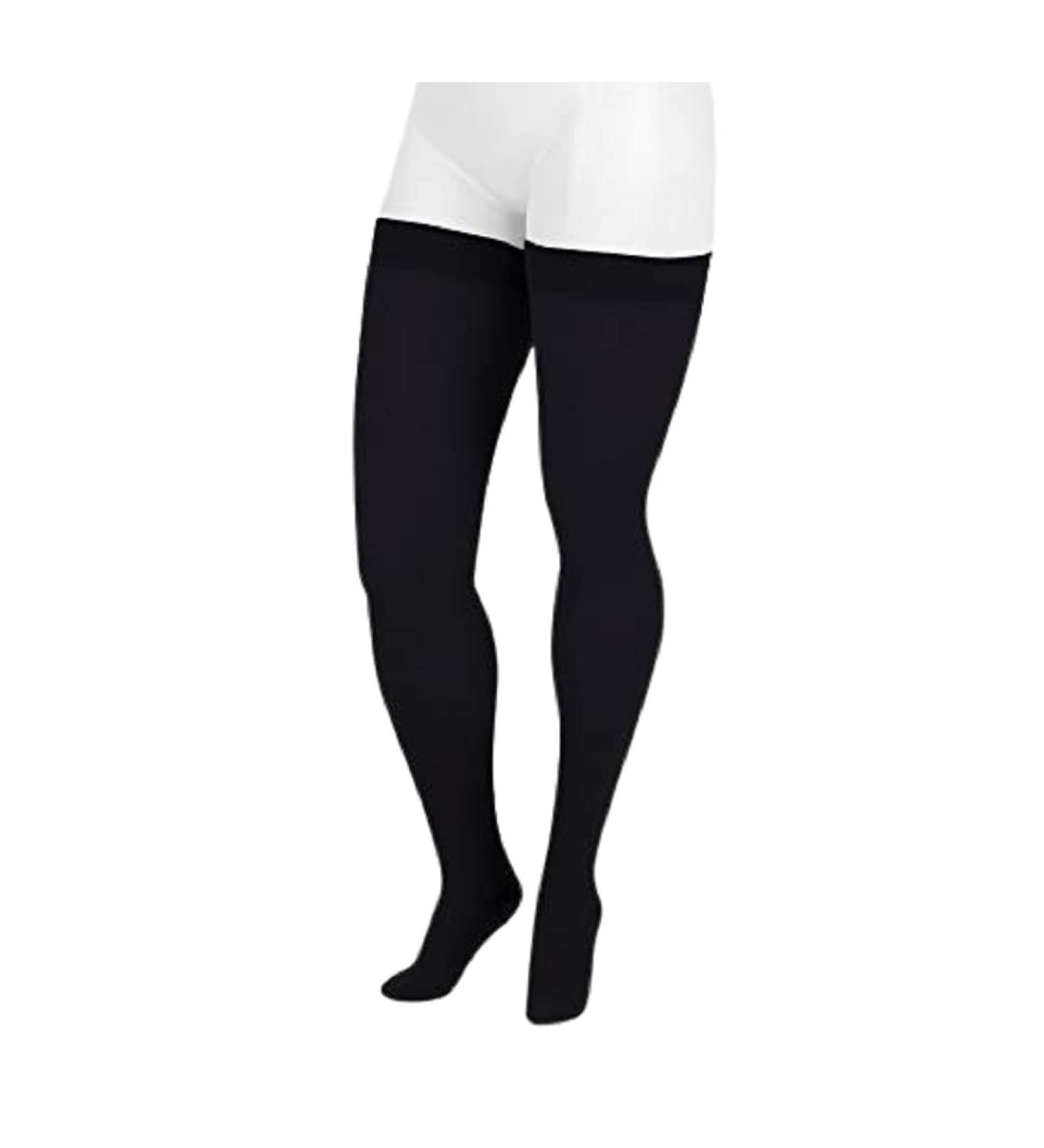 Juzo 3511 Dynamic Soft Closed Toe Stockings for Men II - 20-30 mm Hg Compression | Sili Dot Tone - Black | International Shipping Available - Buy Online on SooperMarket.com