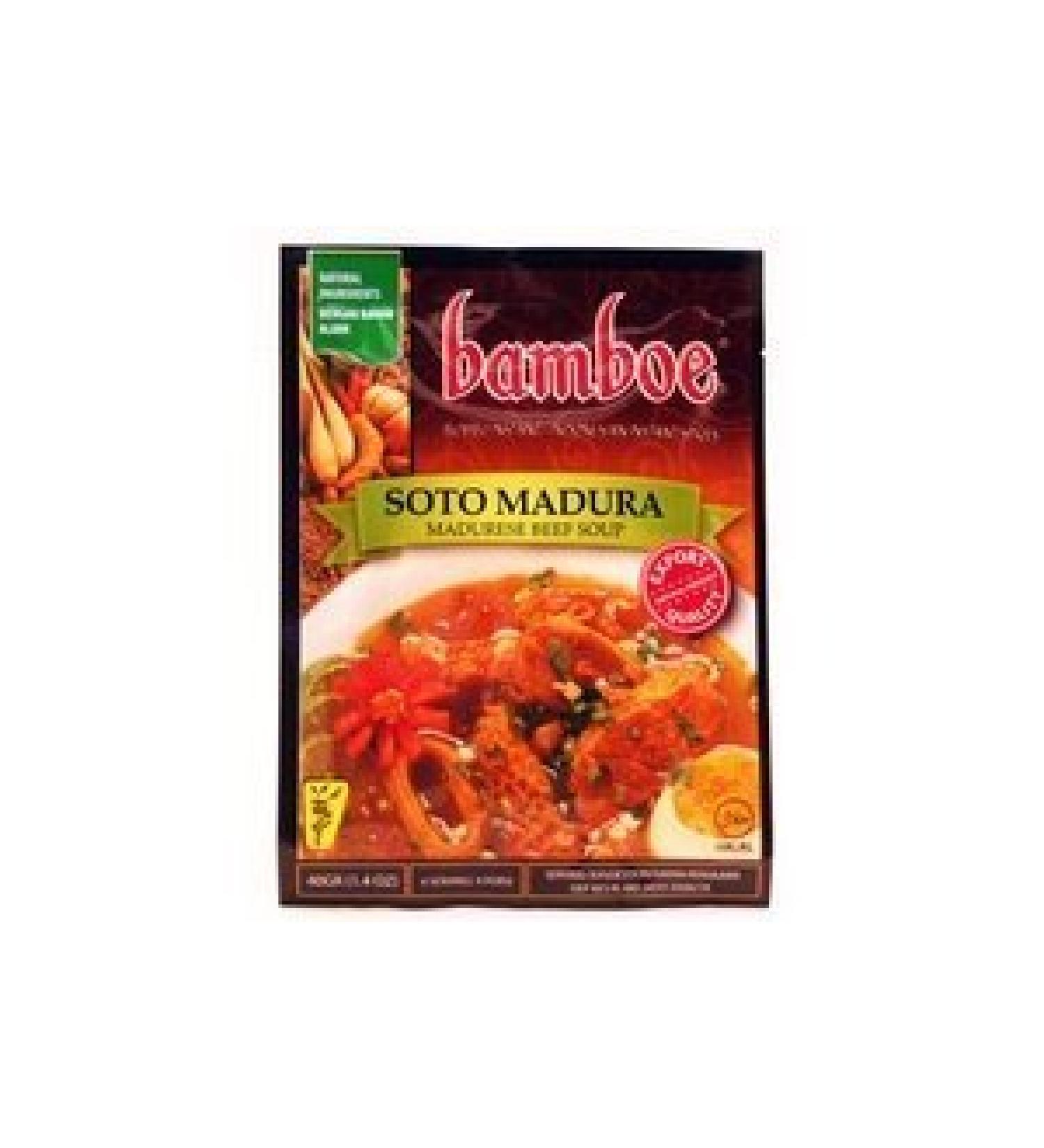 bamboe soto madura - maduranesse beef soup (1.4oz) 3 units (8992735210071) by Bamboe