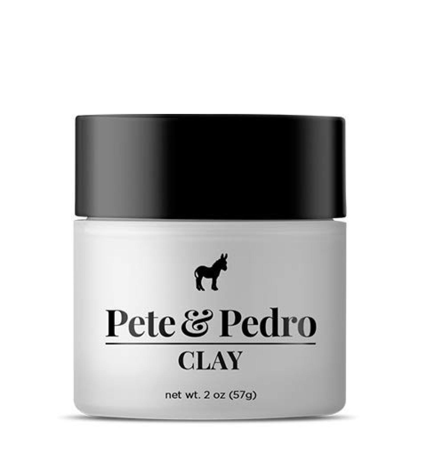 Pete & Pedro CLAY - Men's Hair Clay for Medium Hold and Matte Finish - Adds Body and Thickness - 2 oz (Pack of 1) - Buy Online on SooperMarket.com