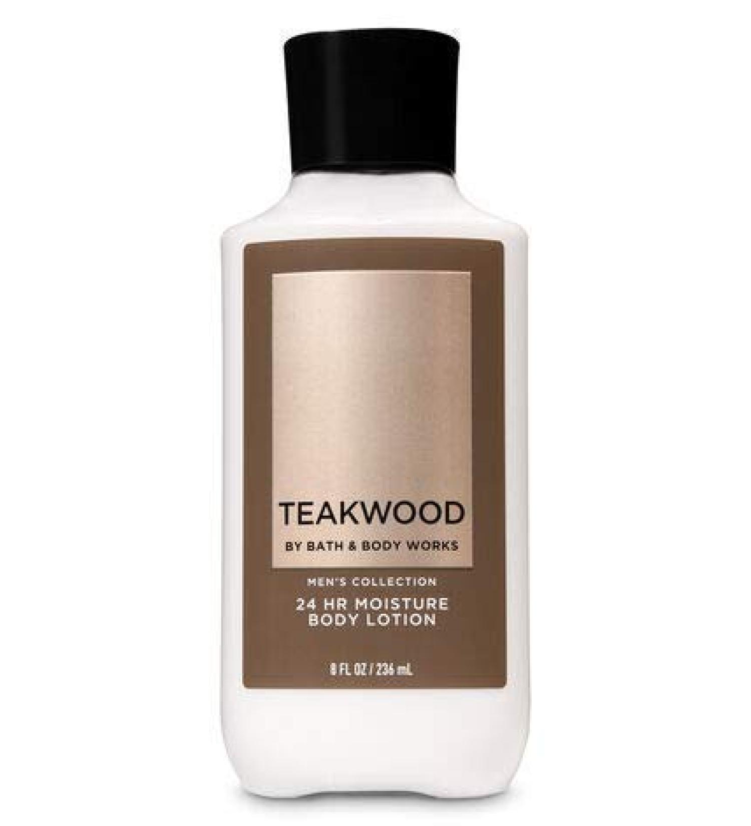 Bath and Body Works  Signature Collection Body Lotion Teakwood For Men  8 Ounce