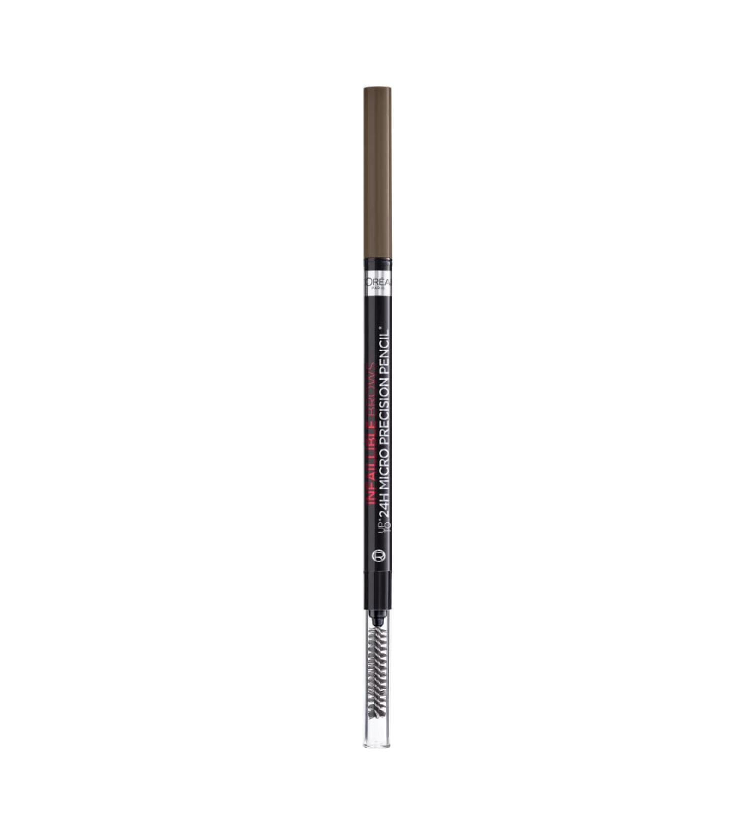 L'Or al Paris Brow Artist Skinny Definer 109 Ebony - Extra Fine Eyebrow Pencil with Brush for Precise Filling & Defining Brows - 1 Piece - Buy Online on SooperMarket.com