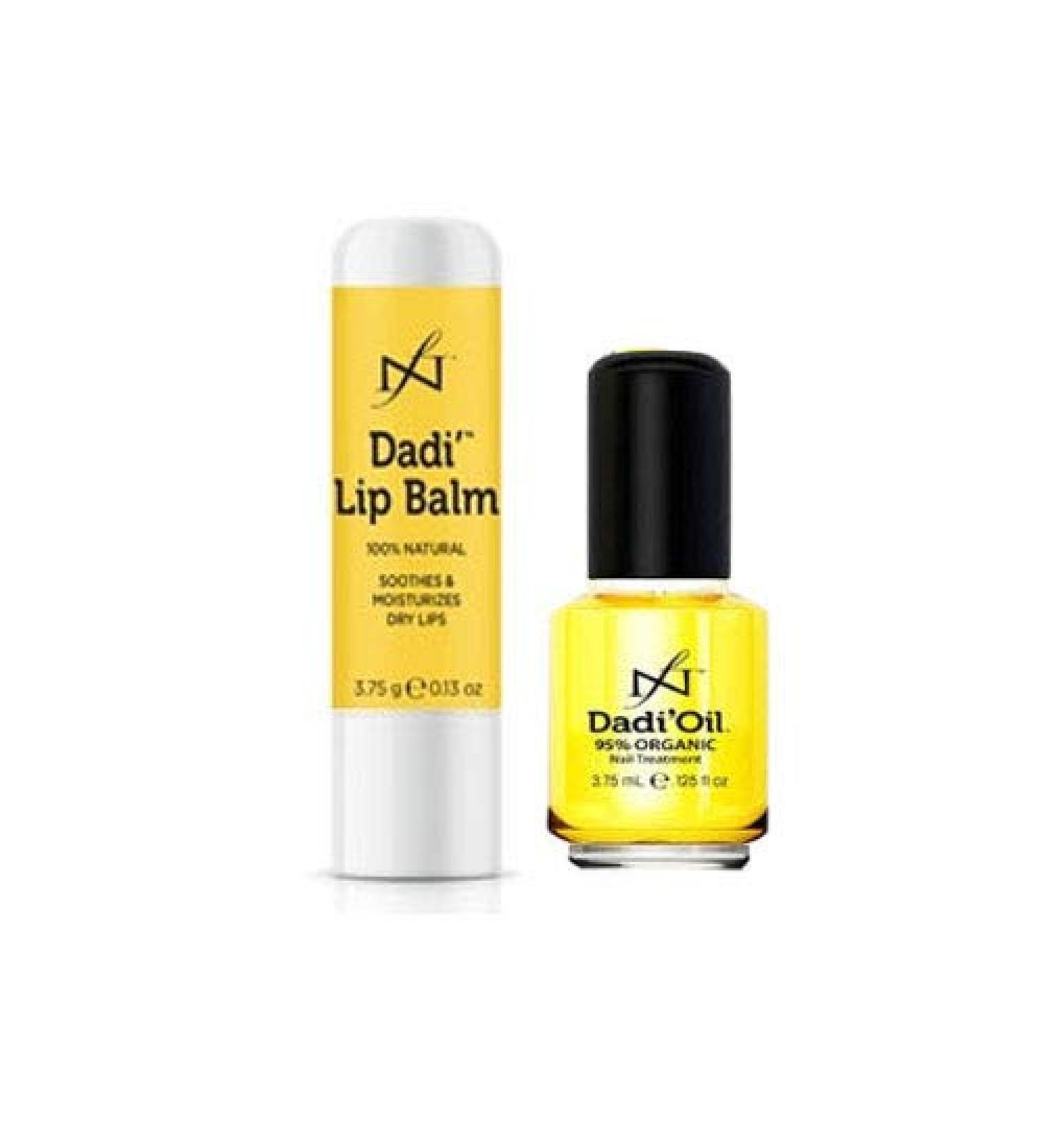 Dadi' Lip Balm WITH Famous Names Dadi' Oil - Nail & Cuticle Conditioner Treatment / 1/8 oz