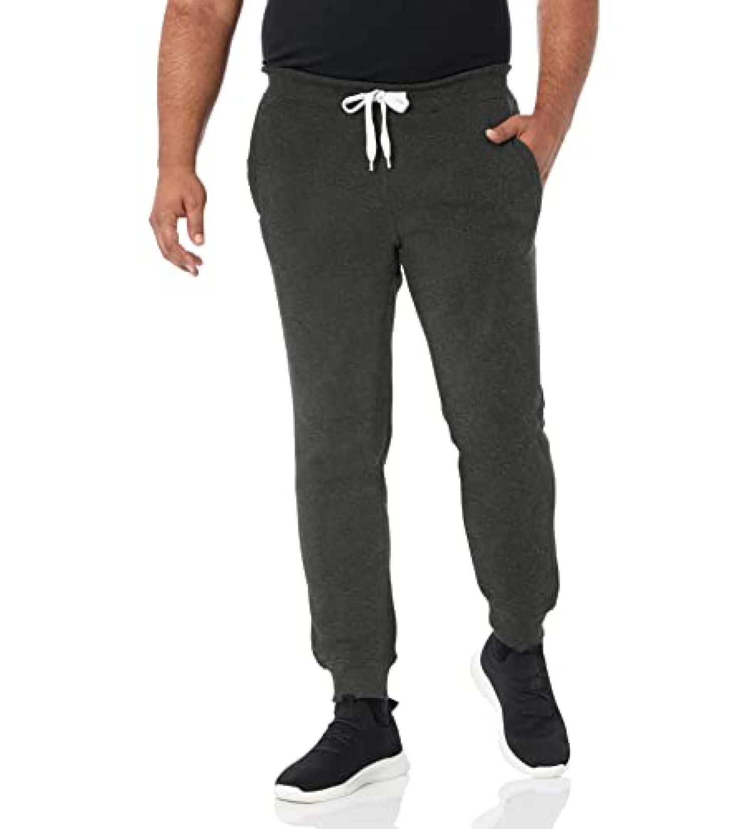 Southpole Men's Basic Active Fleece Jogger Sweatpants - Heather Charcoal, Medium - Buy Online on SooperMarket.com