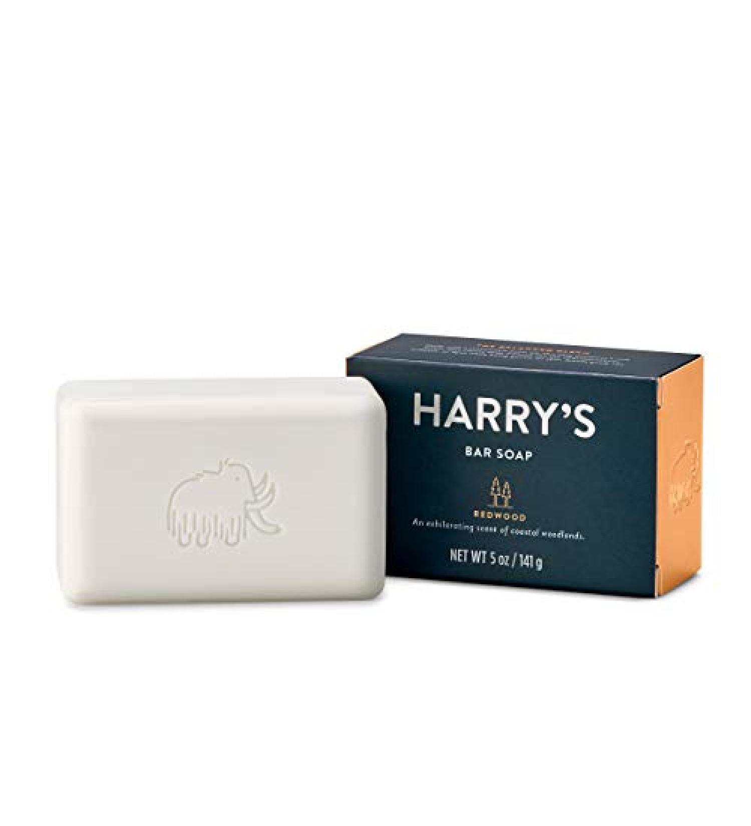 Harry's Redwood Scent 5 Oz Bar Soap - Coastal Woodlands Exhilarating Fragrance - Buy Online on SooperMarket.com