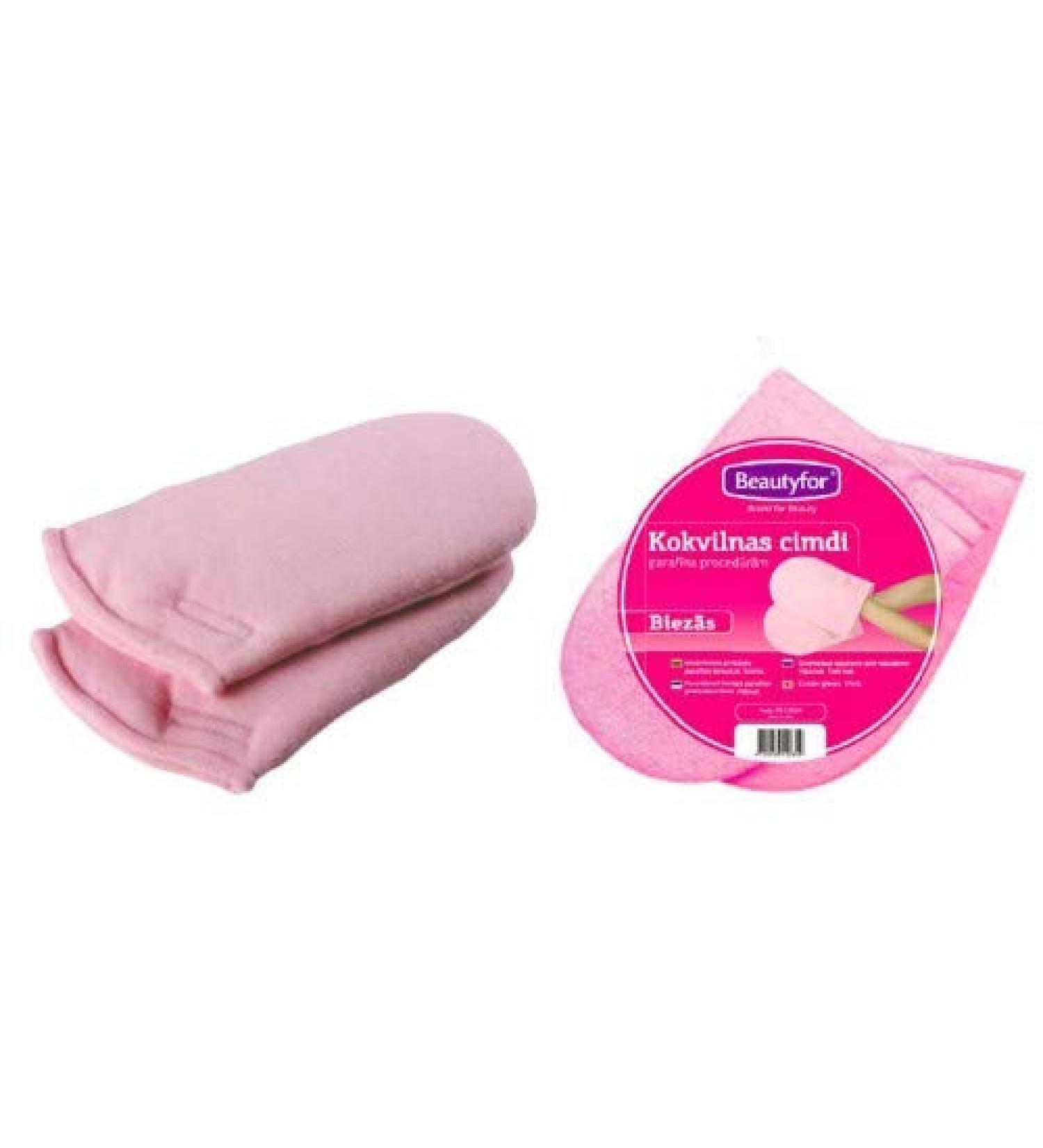 100% cotton hand gloves for paraffin treatments (1 pair)