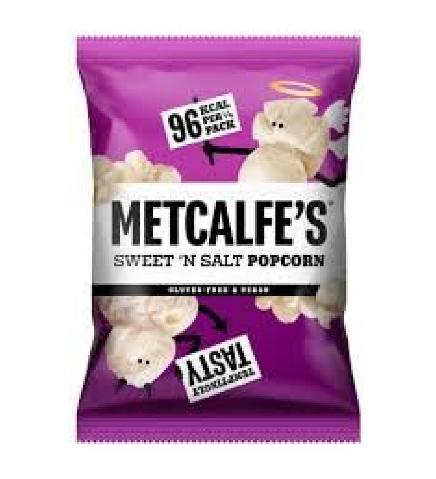 Metcalfe's Sweet 'N' Salt Popcorn 20g (24 Bags)