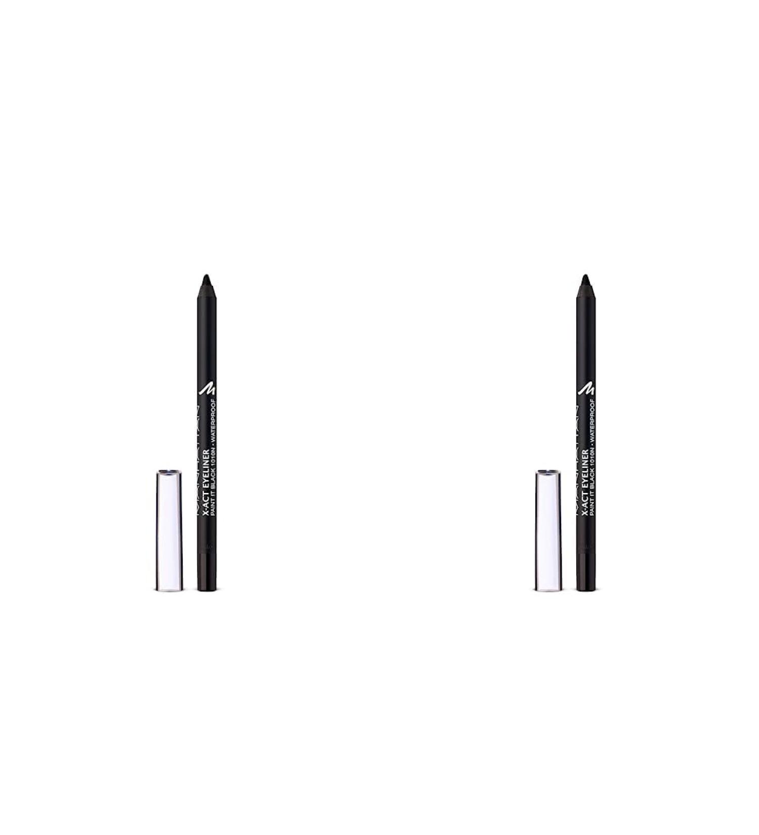 Buy Manhattan X-act Eyeliner Pen - Waterproof Black Eyeliner Ideal for Precision 2 Pack (1g Each) - International Shipping Available - Buy Online on SooperMarket.com