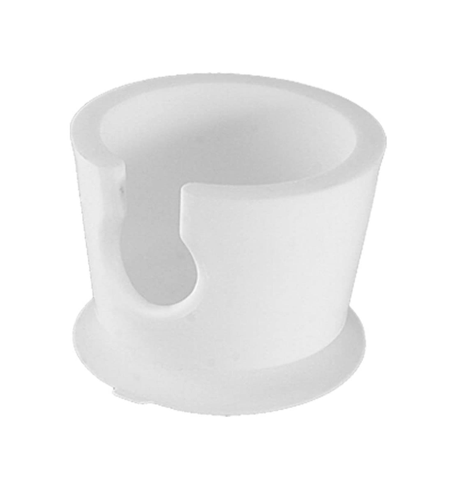 Ruilogod Flexible Plastic Suction Cup Shaver Razor Holder Hook White