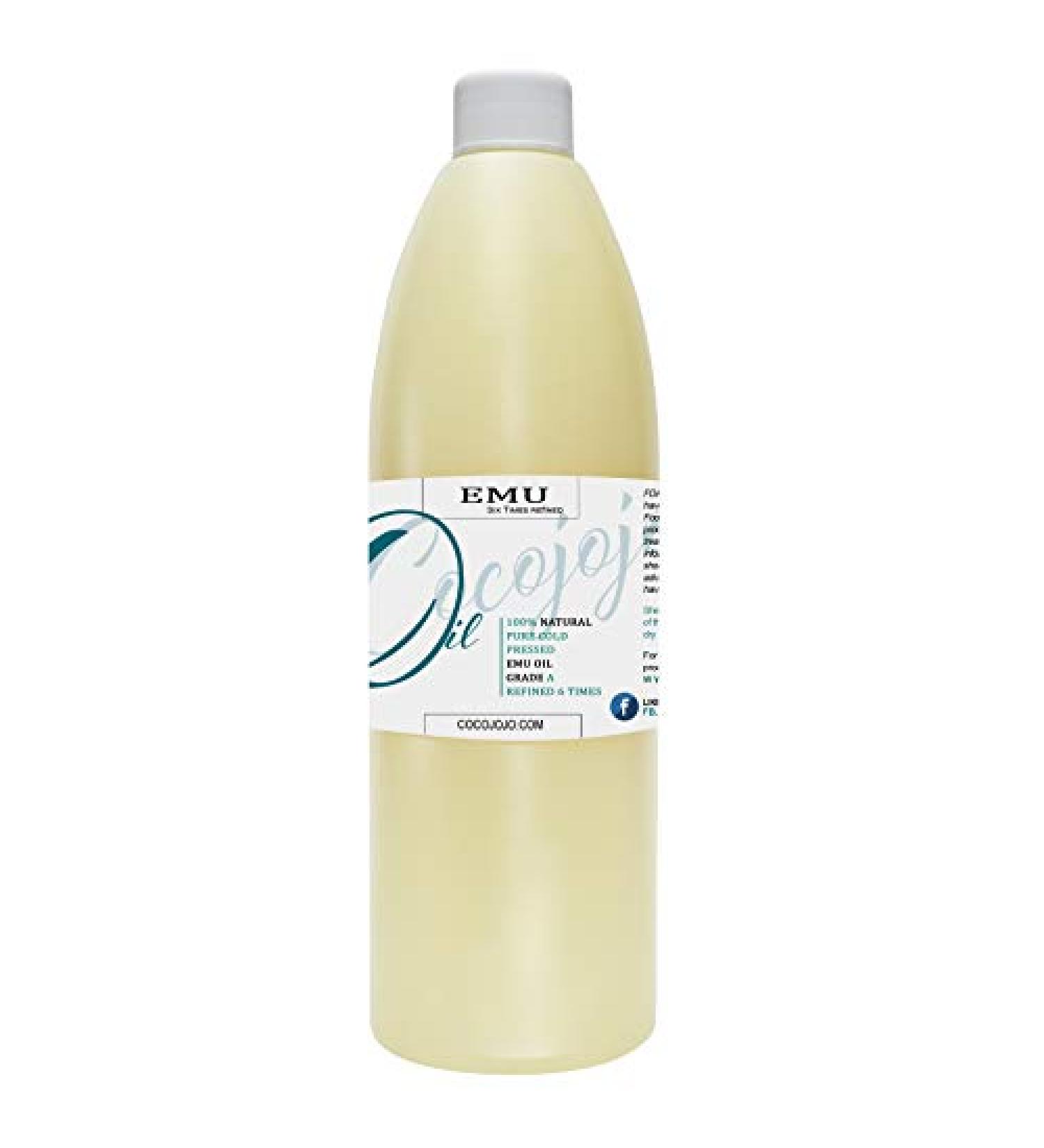 100% Pure Australian Emu Oil - 16 oz - Premium Grade A Carrier Oil for Hair, Face, Body, Skin & Nails - Buy Online on SooperMarket.com