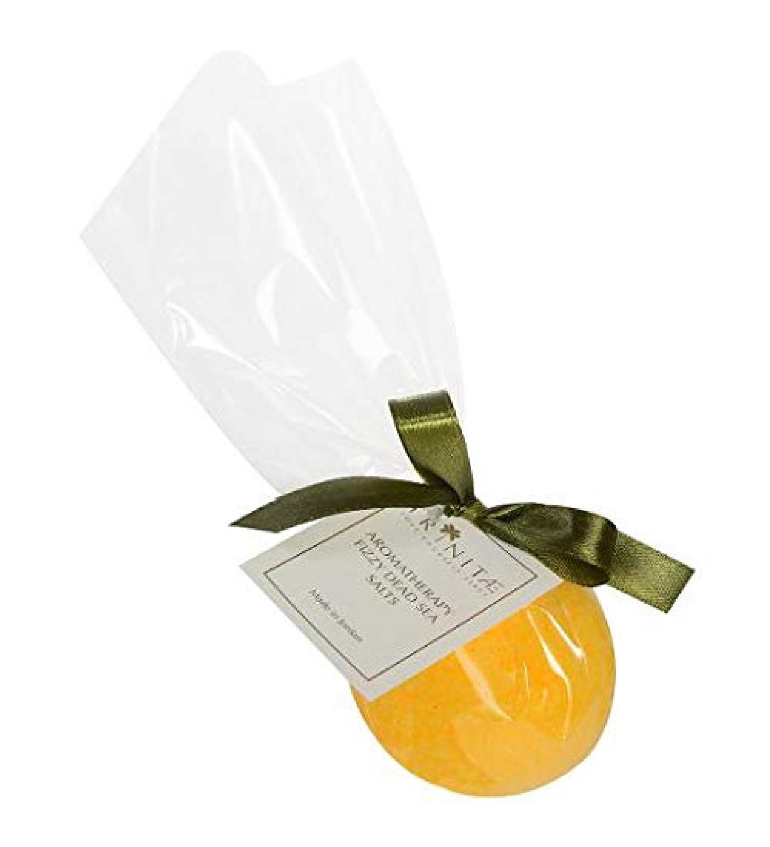 Trinitae Aromatherapy Dead Sea Salt Fizzy Bath Bomb Peach