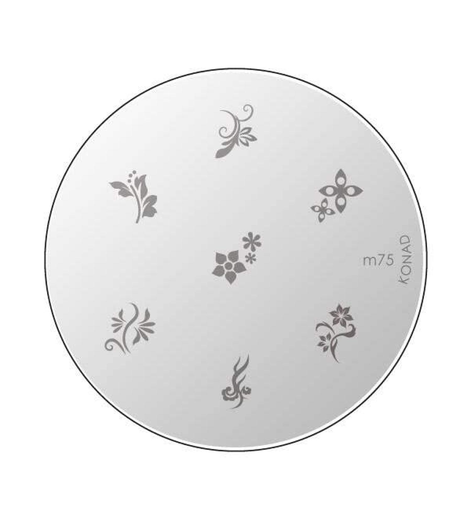 Konad stencil stamping stamping stencil M75