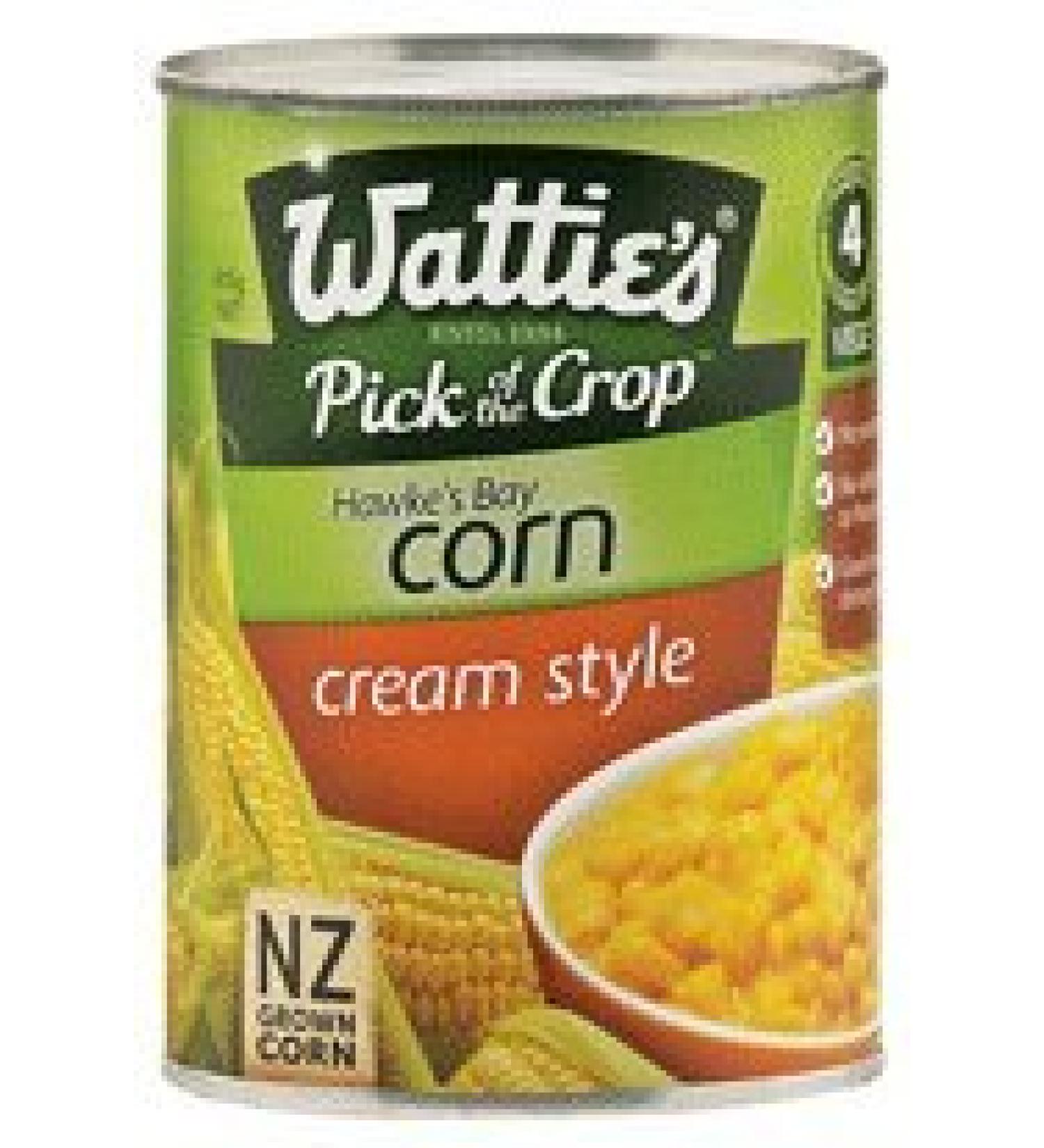 Watties Cream Style Corn 410g