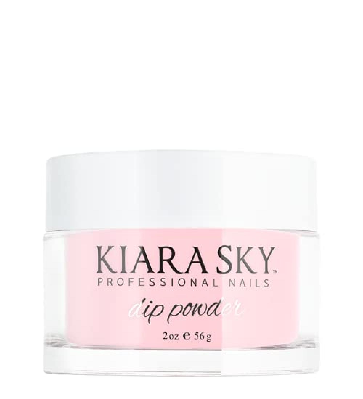 Kiara Sky Dip Powder. Medium Pink Long-Lasting and Lightweight Nail Dipping Powder, 2 Ounces