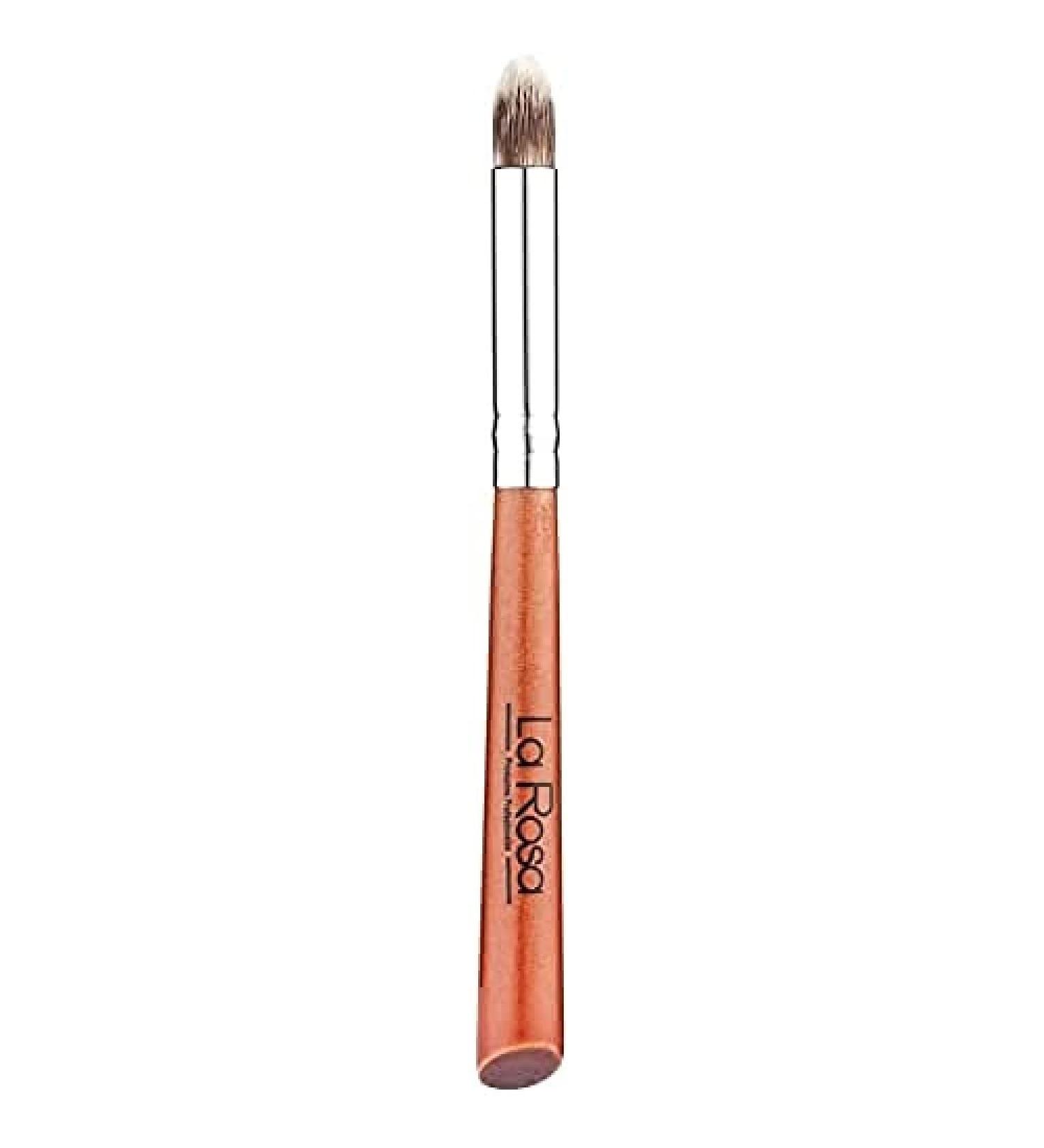 LA ROSA Professional Round Eyeshadow Brush | Small Eye Makeup Brush for Blending - Versatile Wooden Applicator for Wet & Dry Products - Buy Online on SooperMarket.com