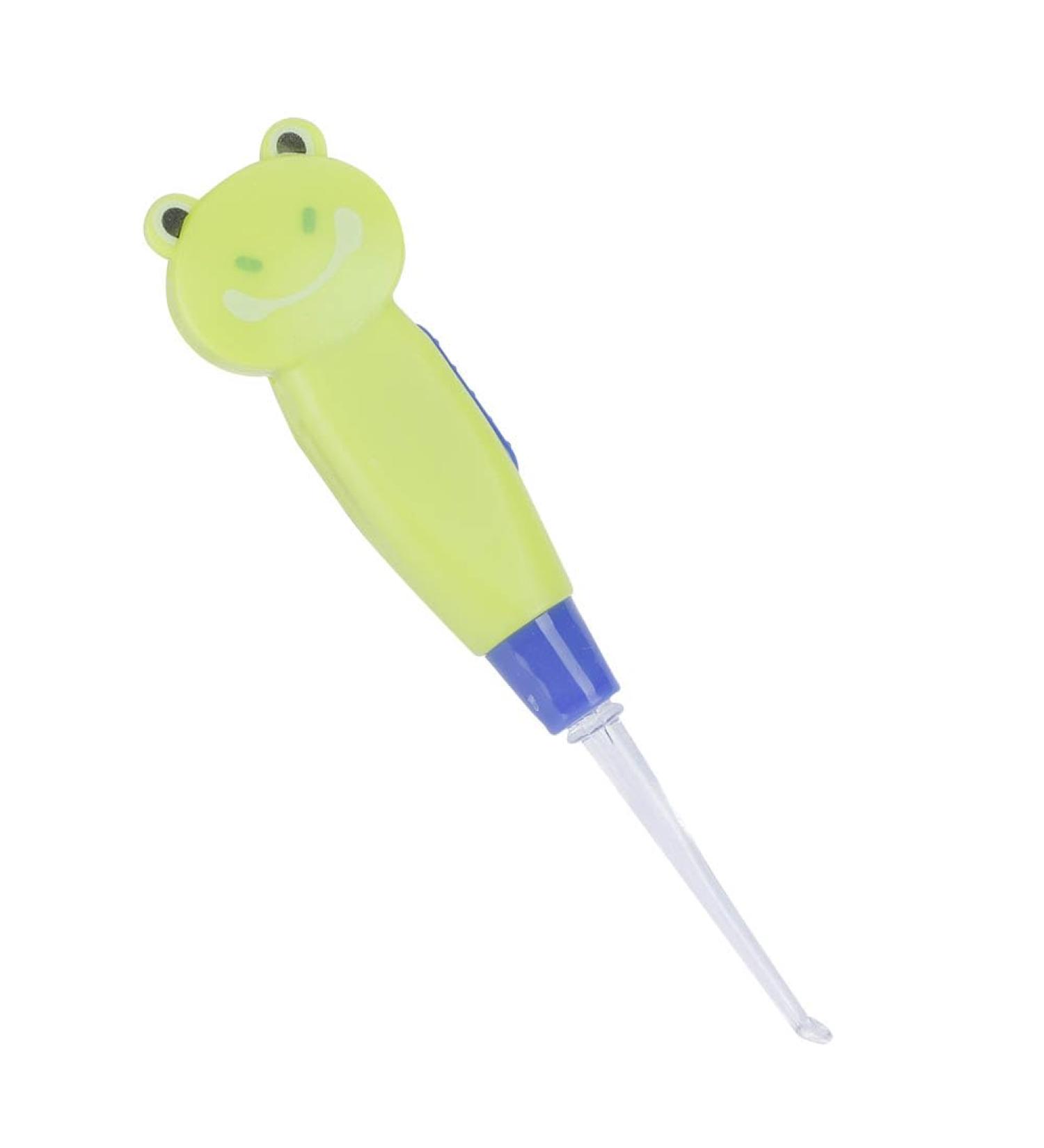 Cute Cartoon LED Ear Cleaner & Earwax Remover Tool (Green Frog) - Buy Online on SooperMarket.com