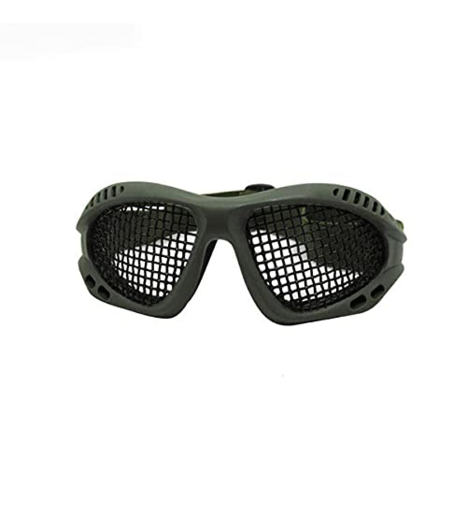 MarketBoss Steel Mesh Airsoft Goggles for Eye Protection - Army Green - Buy Online on SooperMarket.com