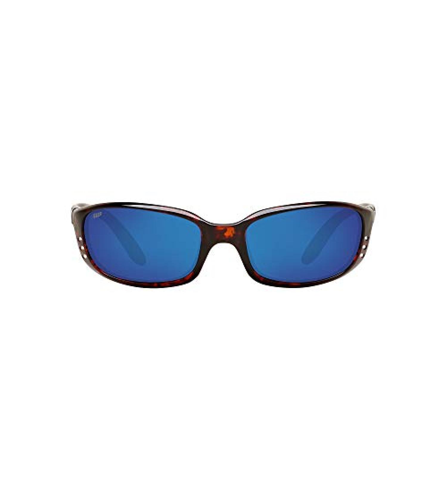 Costa Del Mar Men's Brine Oval Sunglasses Tortoise/Grey Blue Mirrored Polarized-580p 59mm - Buy Online on SooperMarket.com