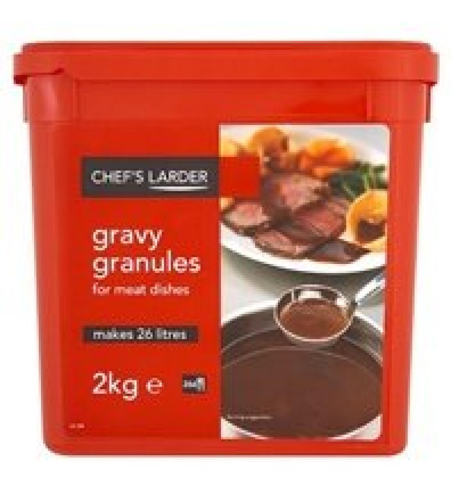 Chefs Larder Gravy Granules for Meat Dishes Makes Approx 26L 2kg Tub