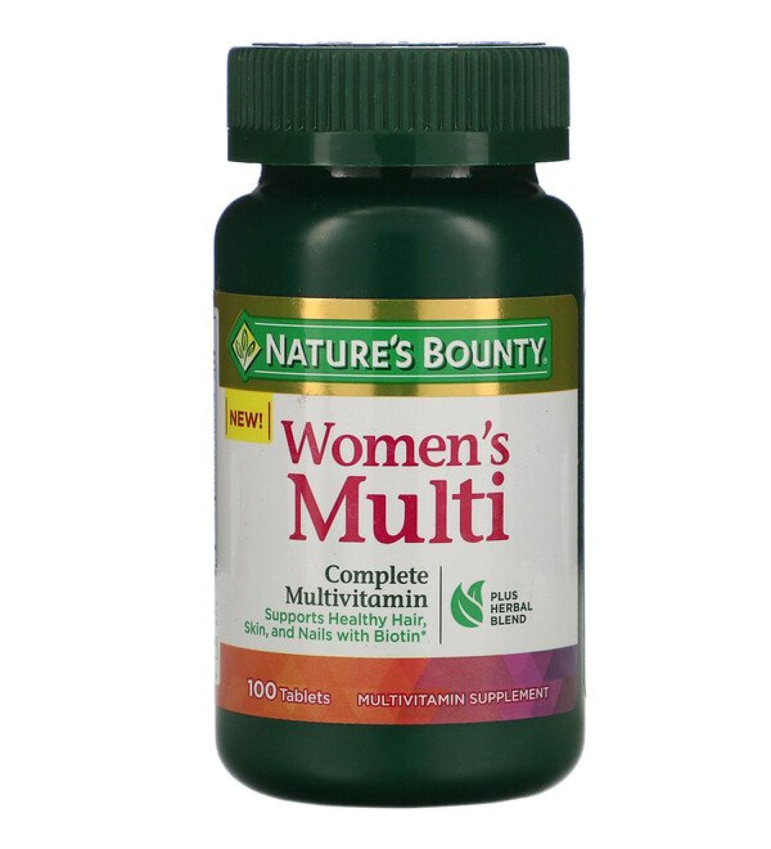 Nature's Bounty Women's Multi Complete Multivitamin 100 Tablets