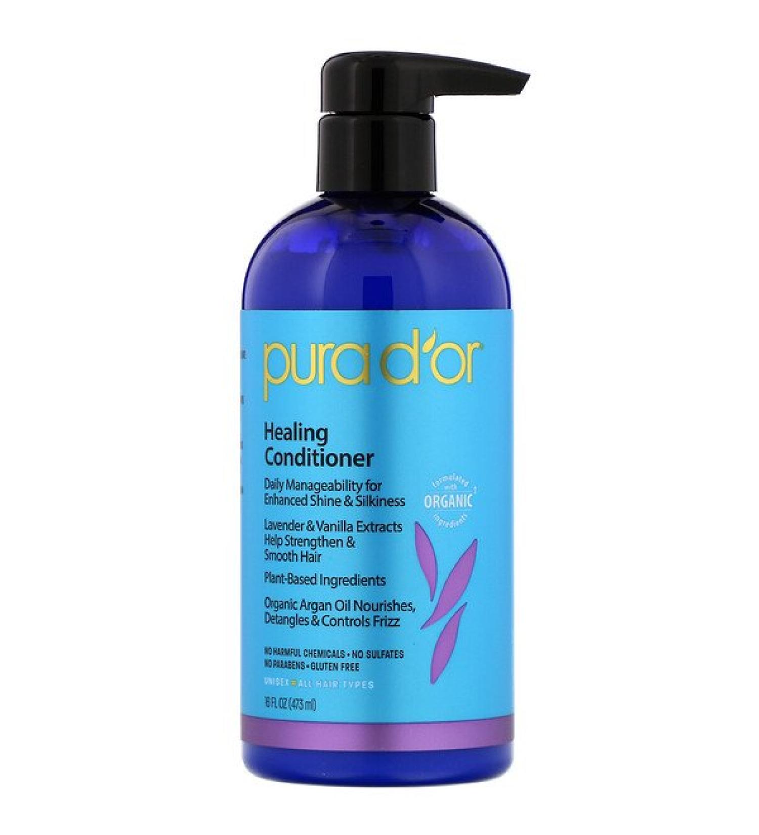 Pura D'or Healing Conditioner 16 fl oz (473 ml)