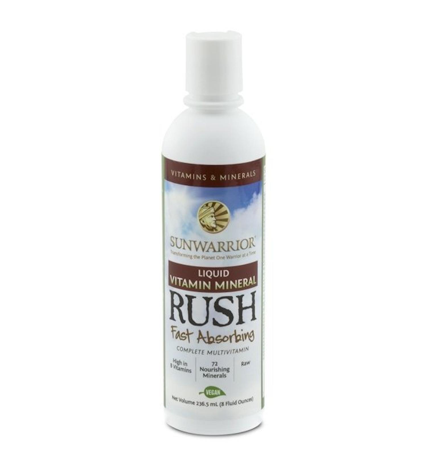 Sunwarrior Liquid Vitamin Mineral Rush 8 fl oz (236.5 ml)