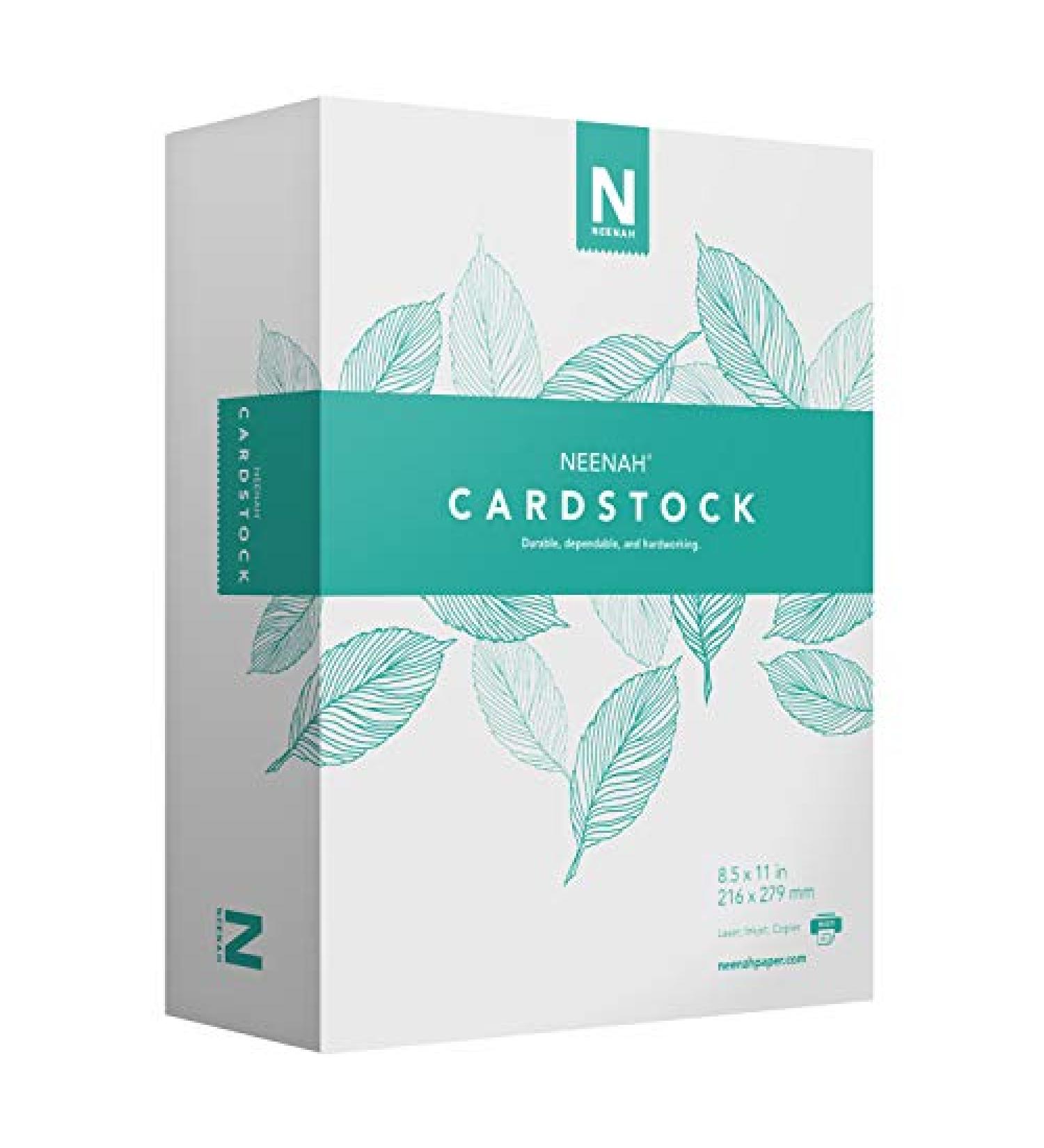 Neenah Cardstock  Mediumweight  365 Sheets  90 lb/163 gsm  94 Brightness  8.5 x 11 - MORE SHEETS! (91634)  1 Ream - Buy Online on SooperMarket.com