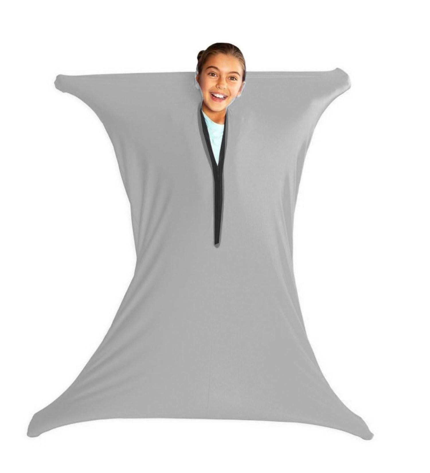 Body Sock Sensory Sox Deep Pressure Stimulation Suitable age 3-18 sensory durable seams asd child stretchy for Children and Adults with Sensory Proceessing Disorders or Autism ( Color : Gray A Size M/Medium-69*119cm Gray a - Buy Online on SooperMarket.com