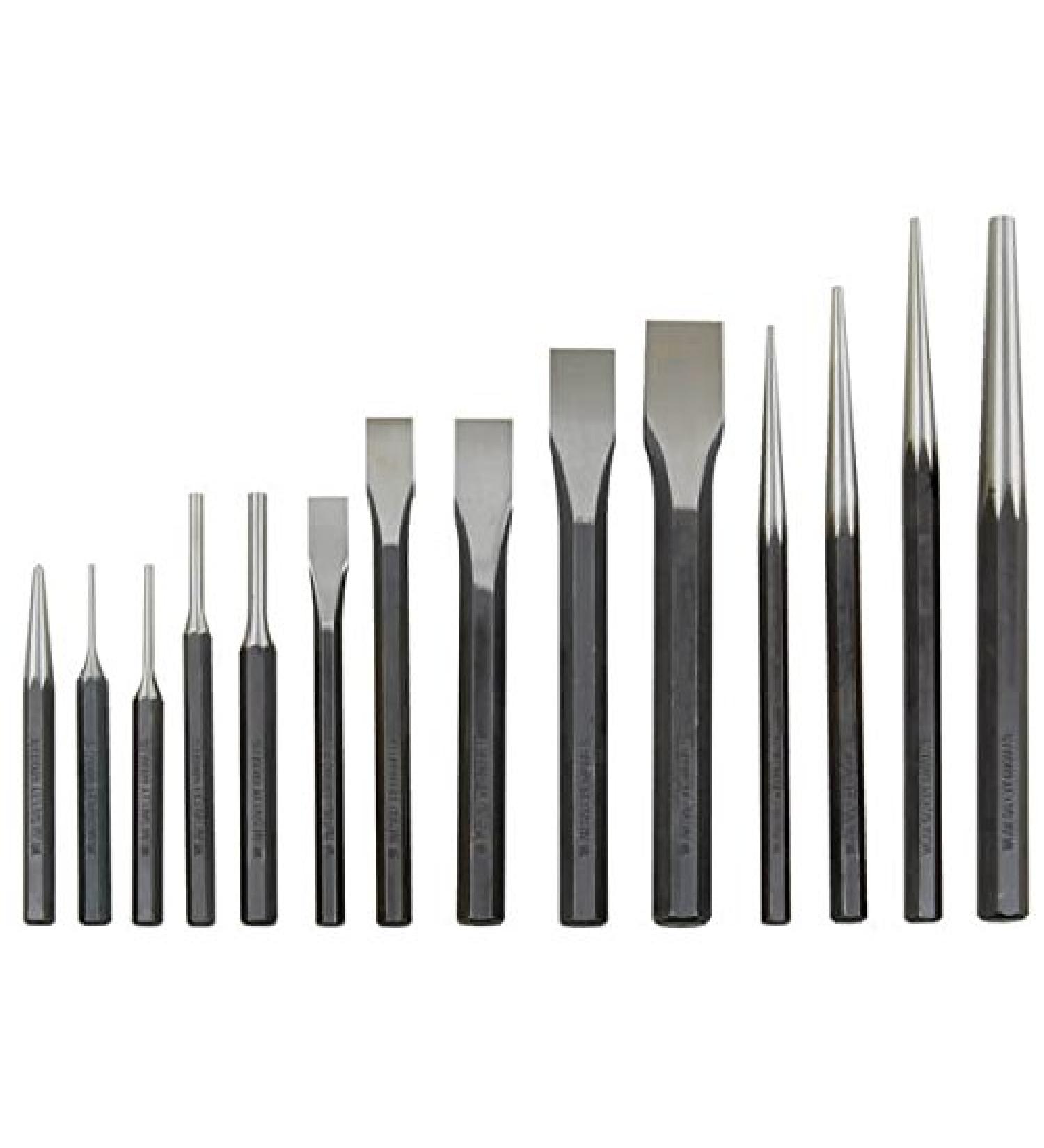 ATD Tools 714 Punch and Chisel Set, 14 Piece, 1 Pack