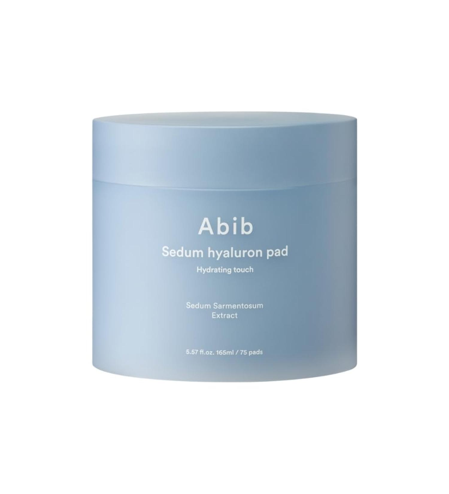 Abib Sedum Hyaluron Pad | Hydrating Touch (75 Pads) - Hyaluronic Acid for Improved Skin Texture & Mild Exfoliation | Shop Now - Buy Online on SooperMarket.com