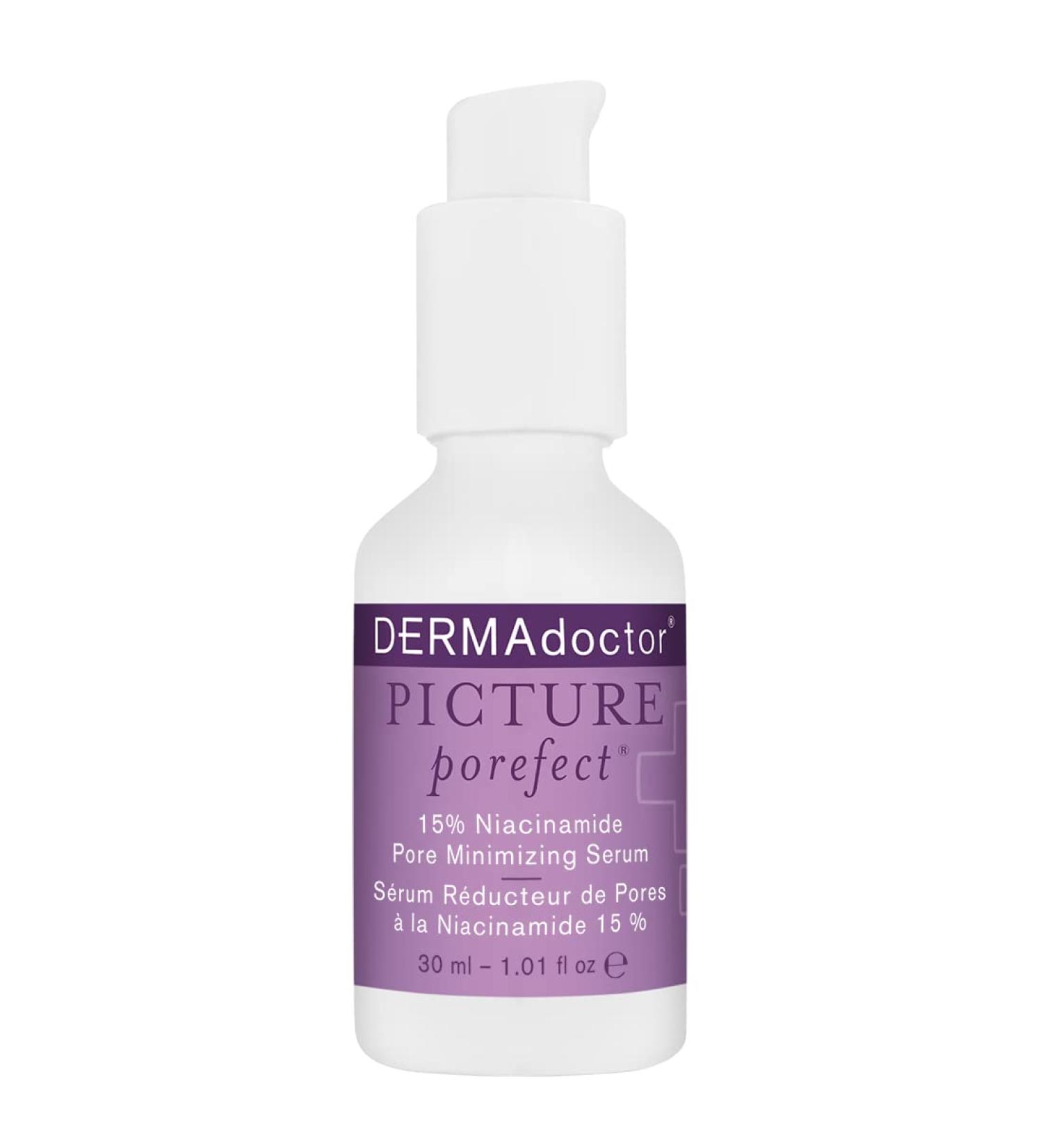 DERMAdoctor Picture Porefect Serum - 15% Niacinamide & Vitamin C with Peptides | Face Primer & Pore Minimizer for Discoloration Correction - 1.01 fl oz - Buy Online on SooperMarket.com