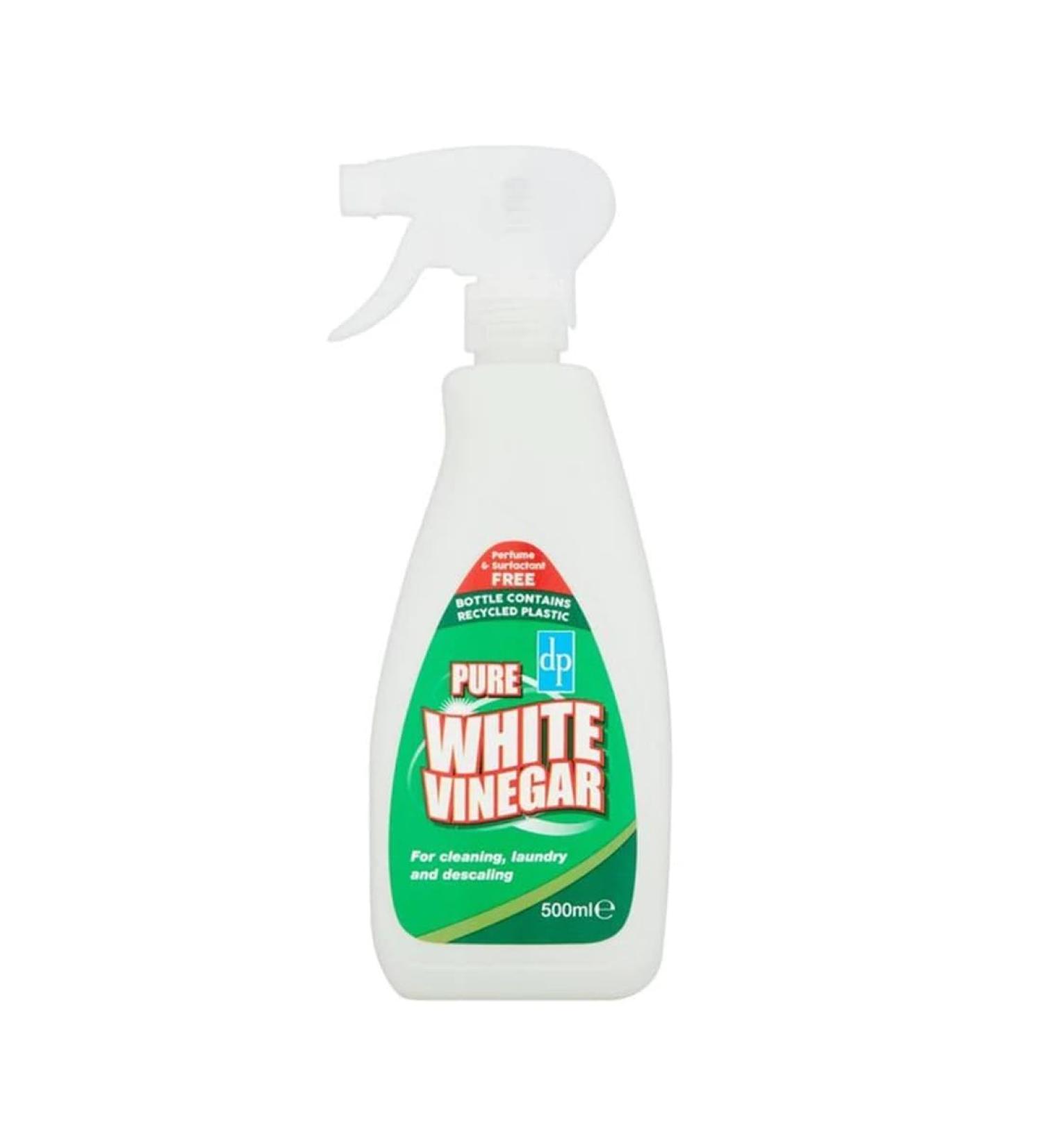 500ml White Vinegar Cleaning Spray - Removes Dirt, Grime, Stains - Ideal for Glass, Oven, Windows - Kitchen, Bathroom, Laundry Descaling - Pack of 1 - Buy Online on SooperMarket.com