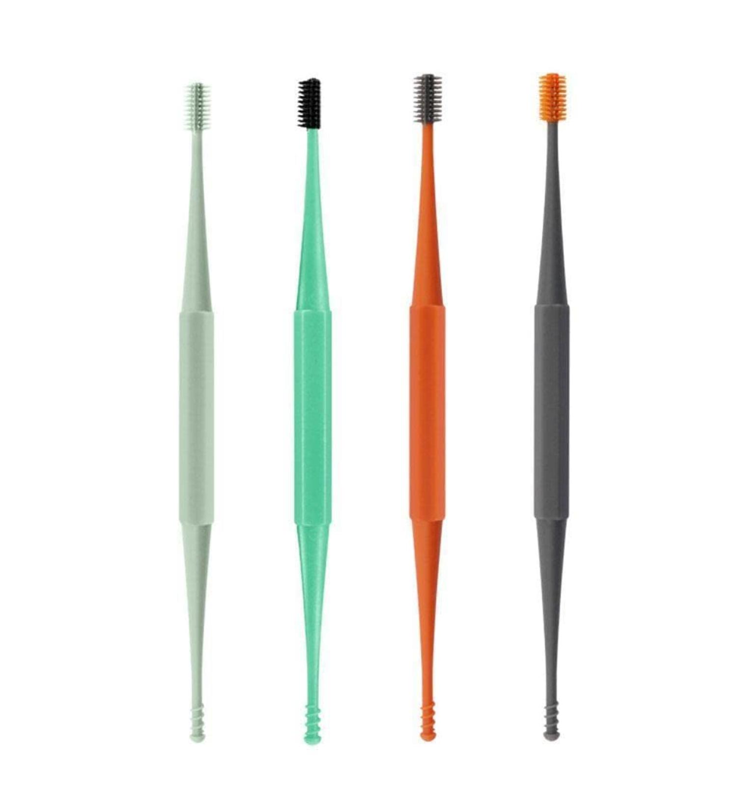 4pcs Double-Head Silicone Ear Cleaner | Soft Rotating Earpick Tool for Wax Removal - Buy Online on SooperMarket.com