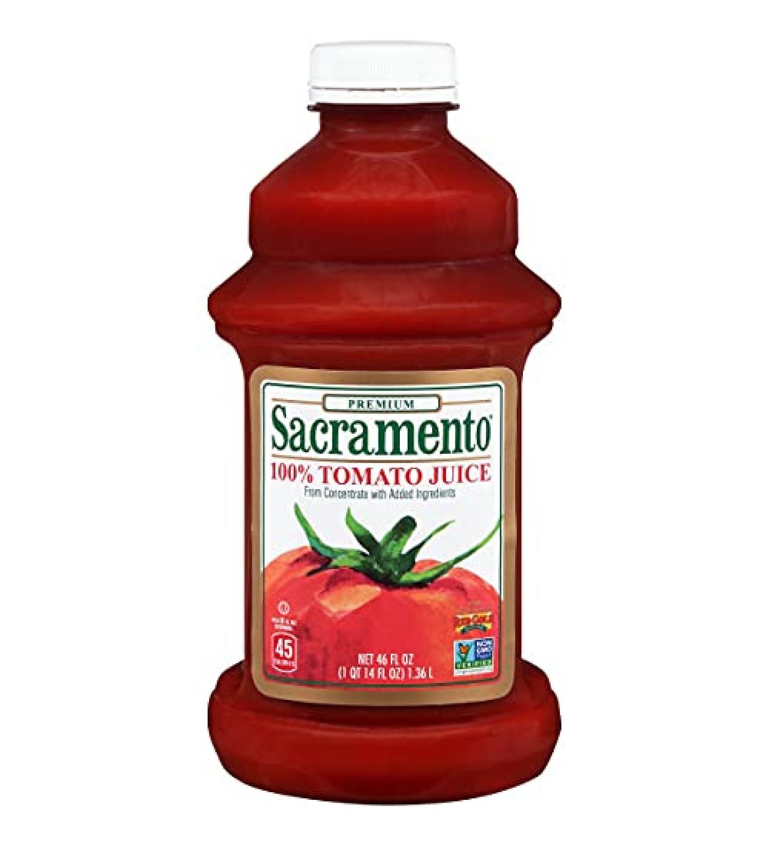 Sacramento Tomato Juice 46 oz Plastic Bottle 2.875 lb - Single Pack - Buy Online on SooperMarket.com
