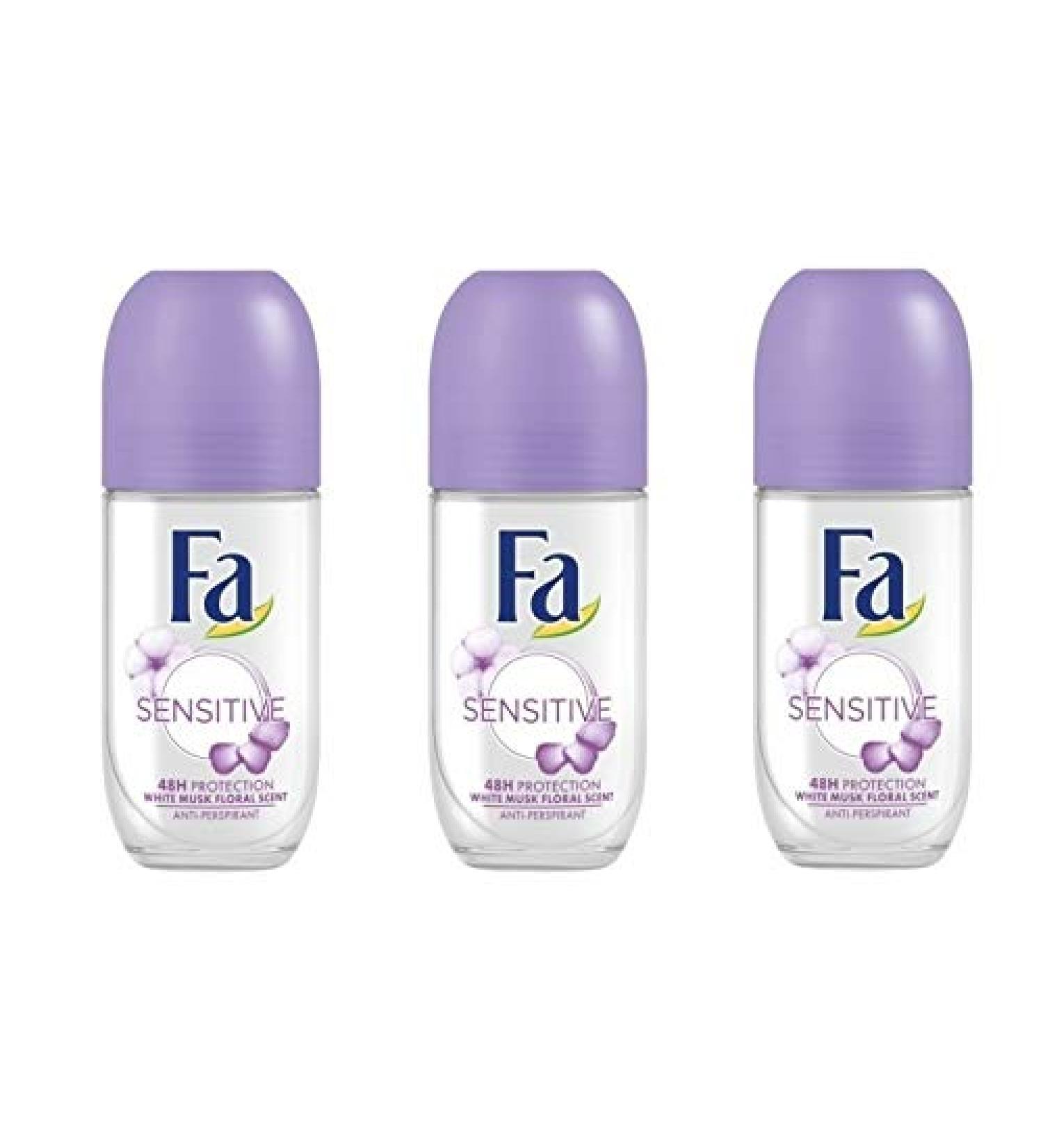 (Pack of 3 bottles)Invisible Sensitive Women's Roll On Anti-perspirant Deodorant (Pack of 3 Bottles 1.7oz / 50ml Each Bottle) Y
