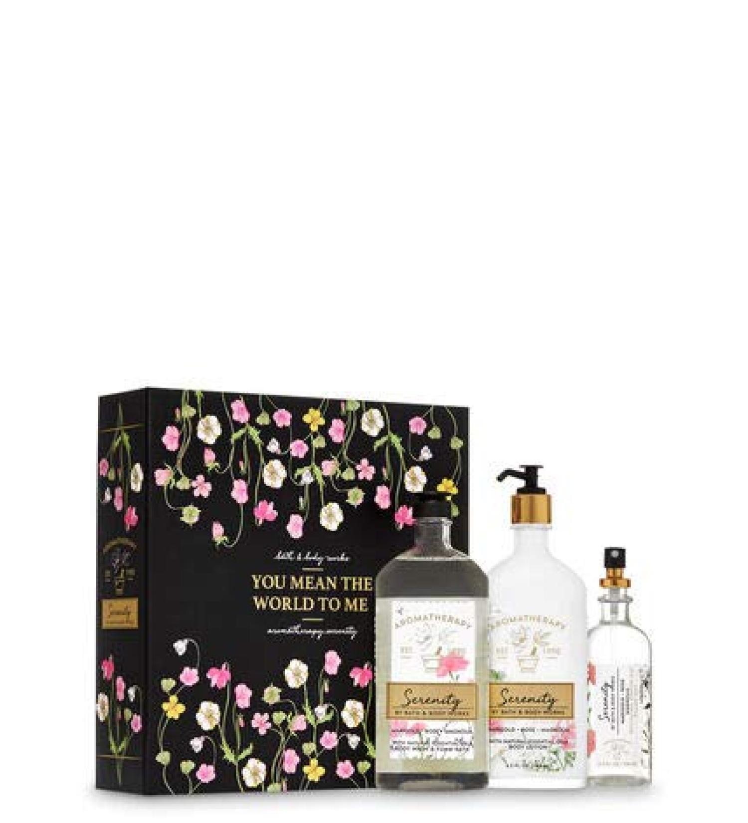 Aromatherapy Serenity MARIGOLD ROSE MAGNOLIA Gift Box Set - Body Care Essentials - Buy Online on SooperMarket.com
