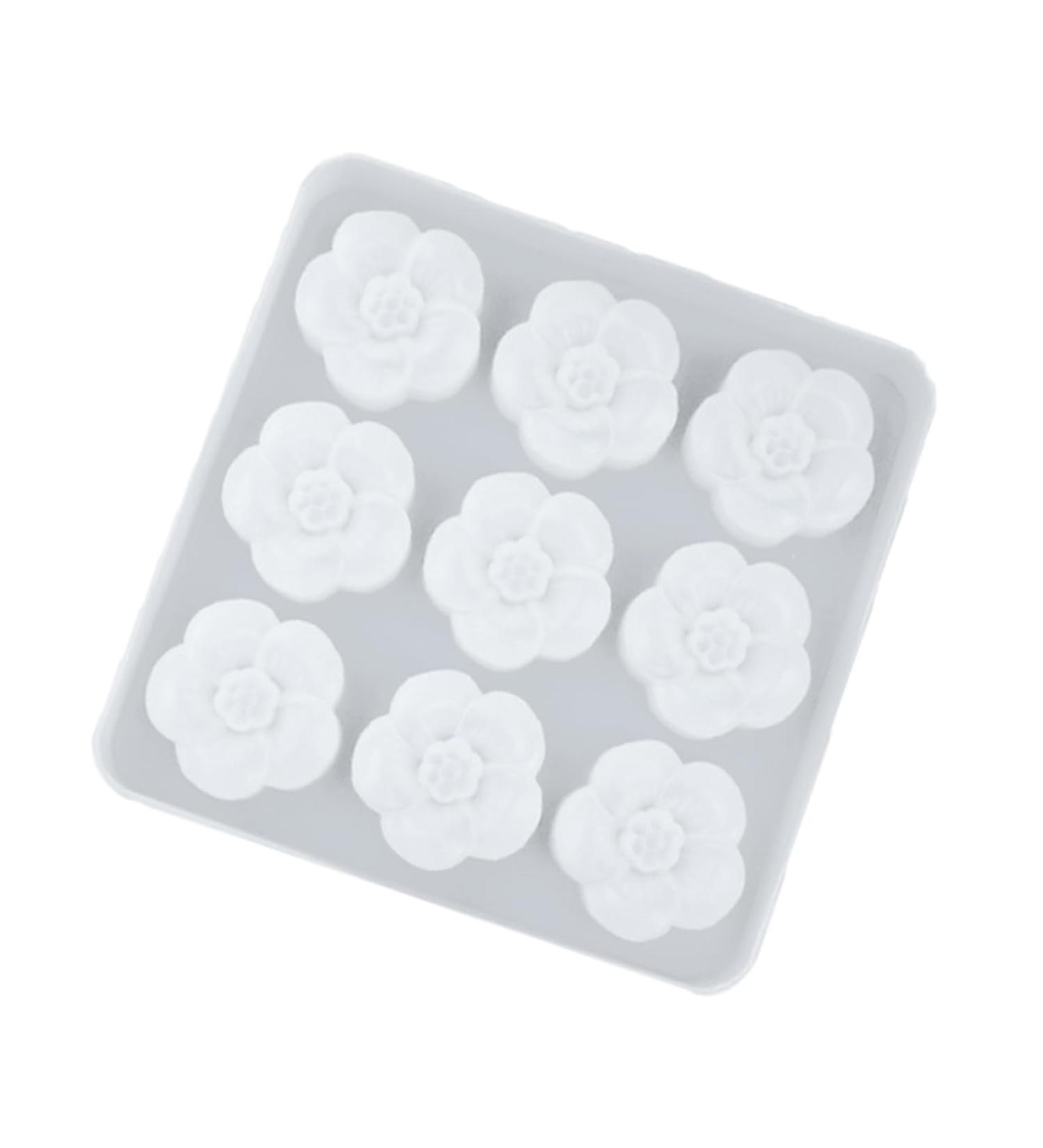 STOBOK 9 Resin Epoxy Silicone Molds Flower Soap Silicone Epoxy Molds Epoxy Resin The Flowers Pendant - Buy Online on SooperMarket.com