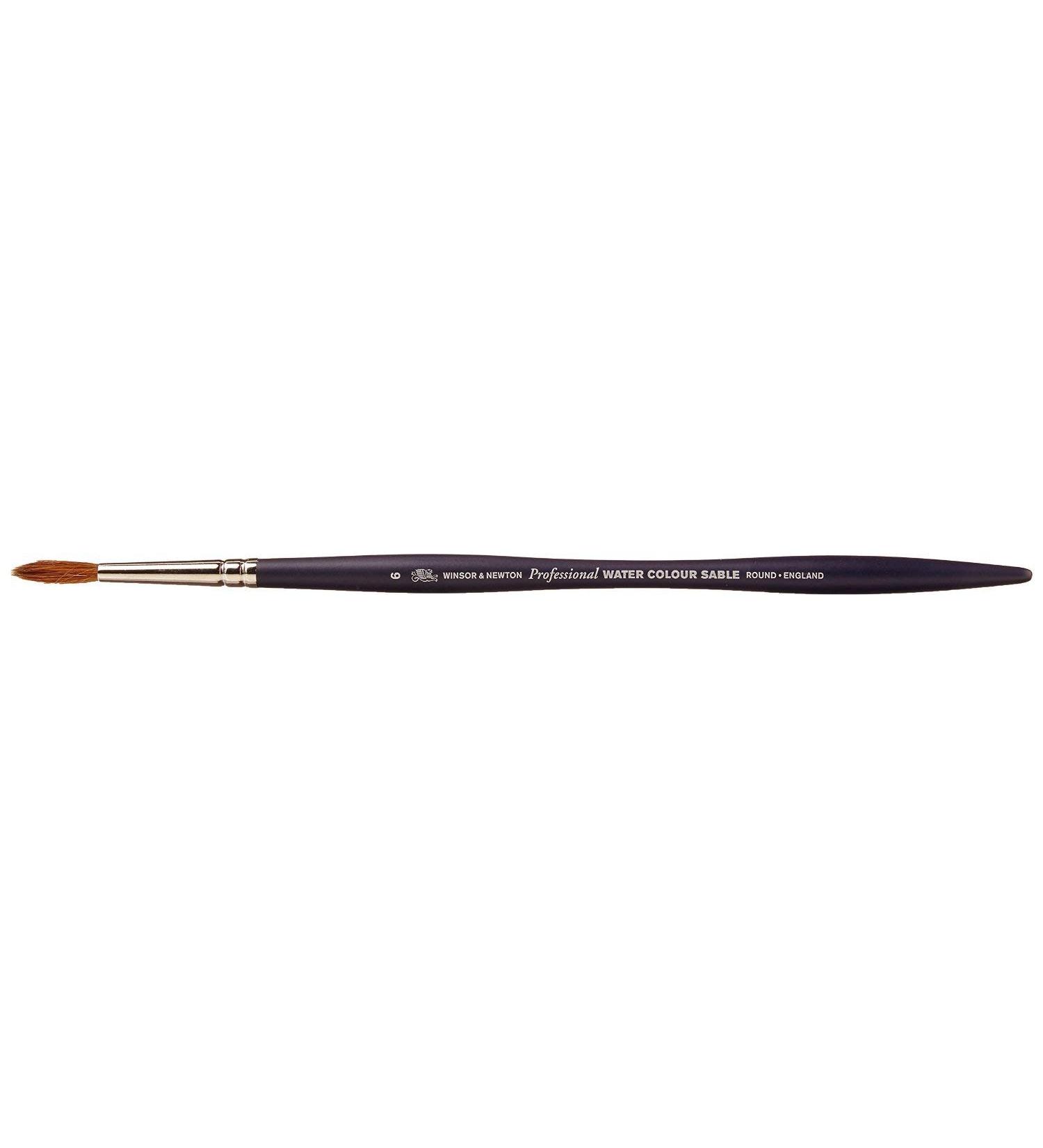 Winsor & Newton Professional Watercolor Sable Brush-Round #6 - Buy Online on SooperMarket.com