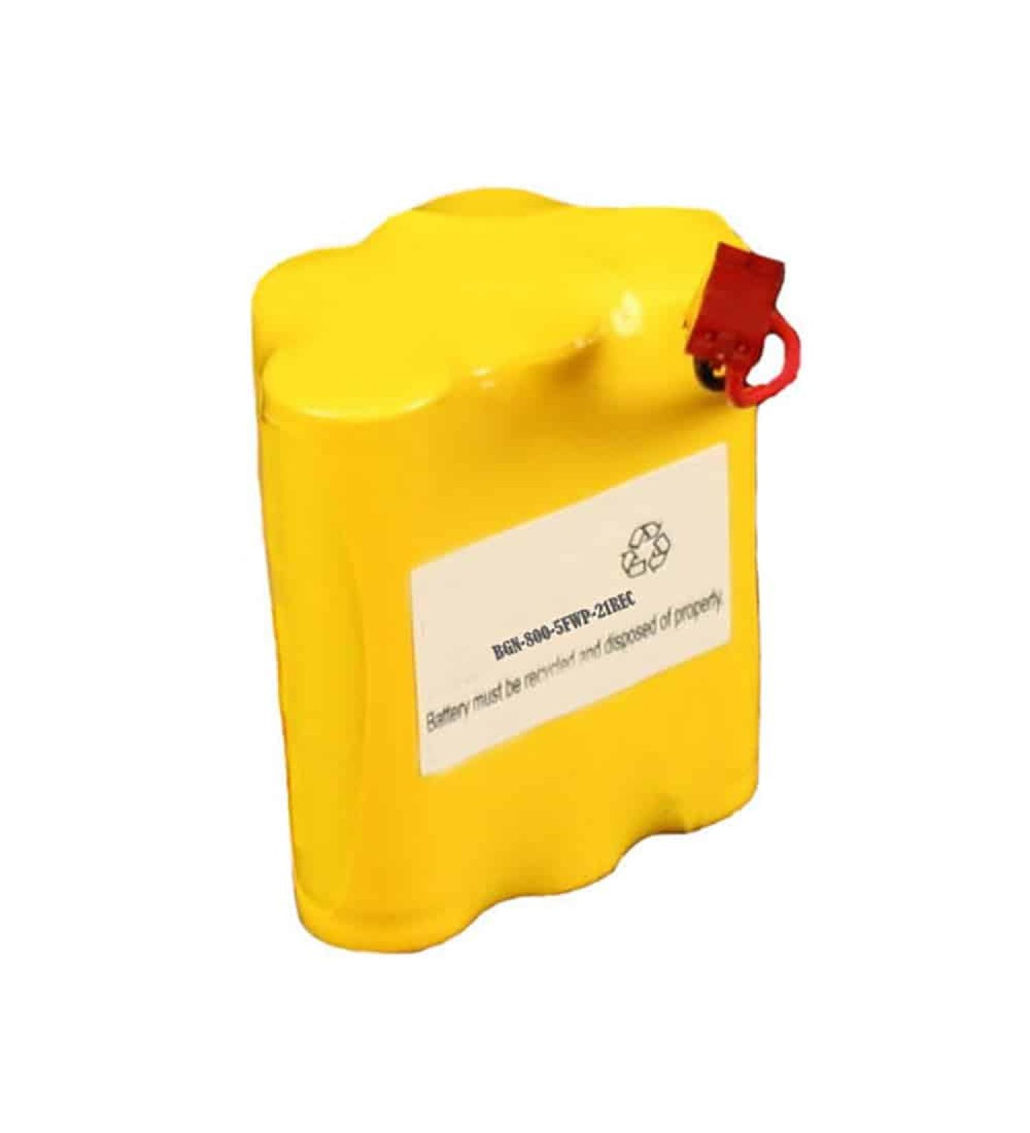 6V 900mAh Nickel Cadmium Battery - BGN800-5FWP-21REC (Rechargeable)