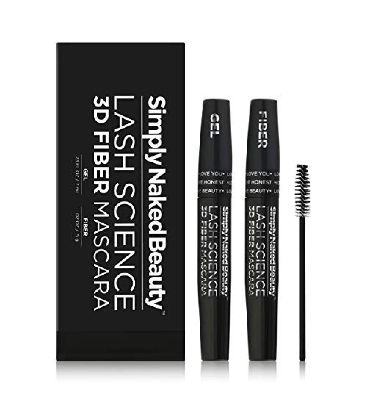 3D Lash Fiber Mascara (2 Tubes) - Lengthening Tubing Mascara for Bold Volume - Non-Toxic & Hypoallergenic - Buy Online on SooperMarket.com