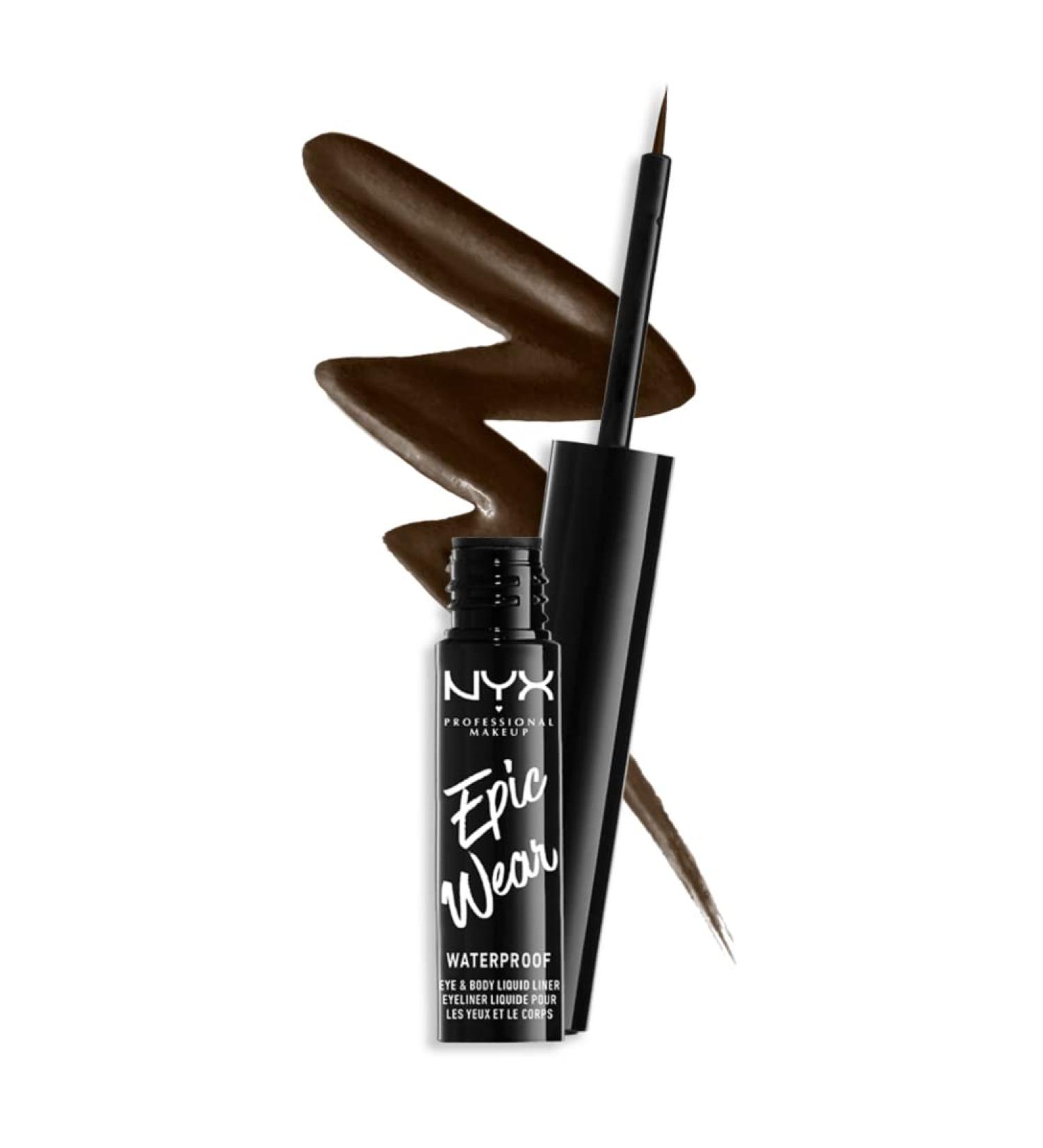 Nyx Epic Wear Liquid Liner - Waterproof Brown Matte Eyeliner - Buy Online on SooperMarket.com