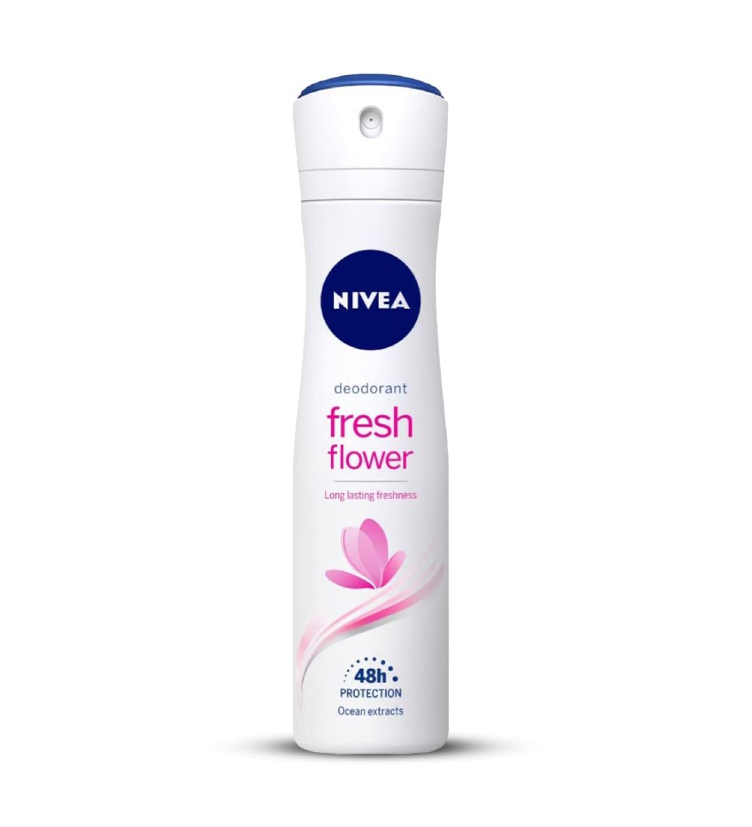 Nivea Fresh Flower Deodorant 150ml - Long-Lasting Freshness | International Shipping Available - Buy Online on SooperMarket.com