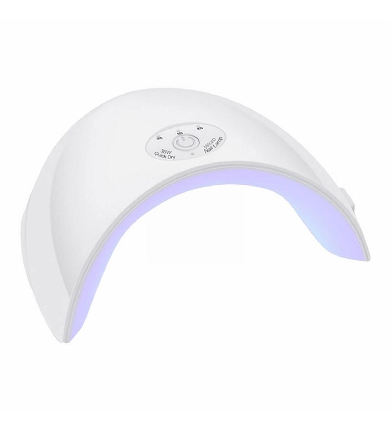 Nail Pebbles Led Light Baking Lamp Nail Polish Gel Machine 36W Induction Nail Lamp Tool Case for Nail Design Accessories 1 count (Pack of 1) White - Buy Online on SooperMarket.com