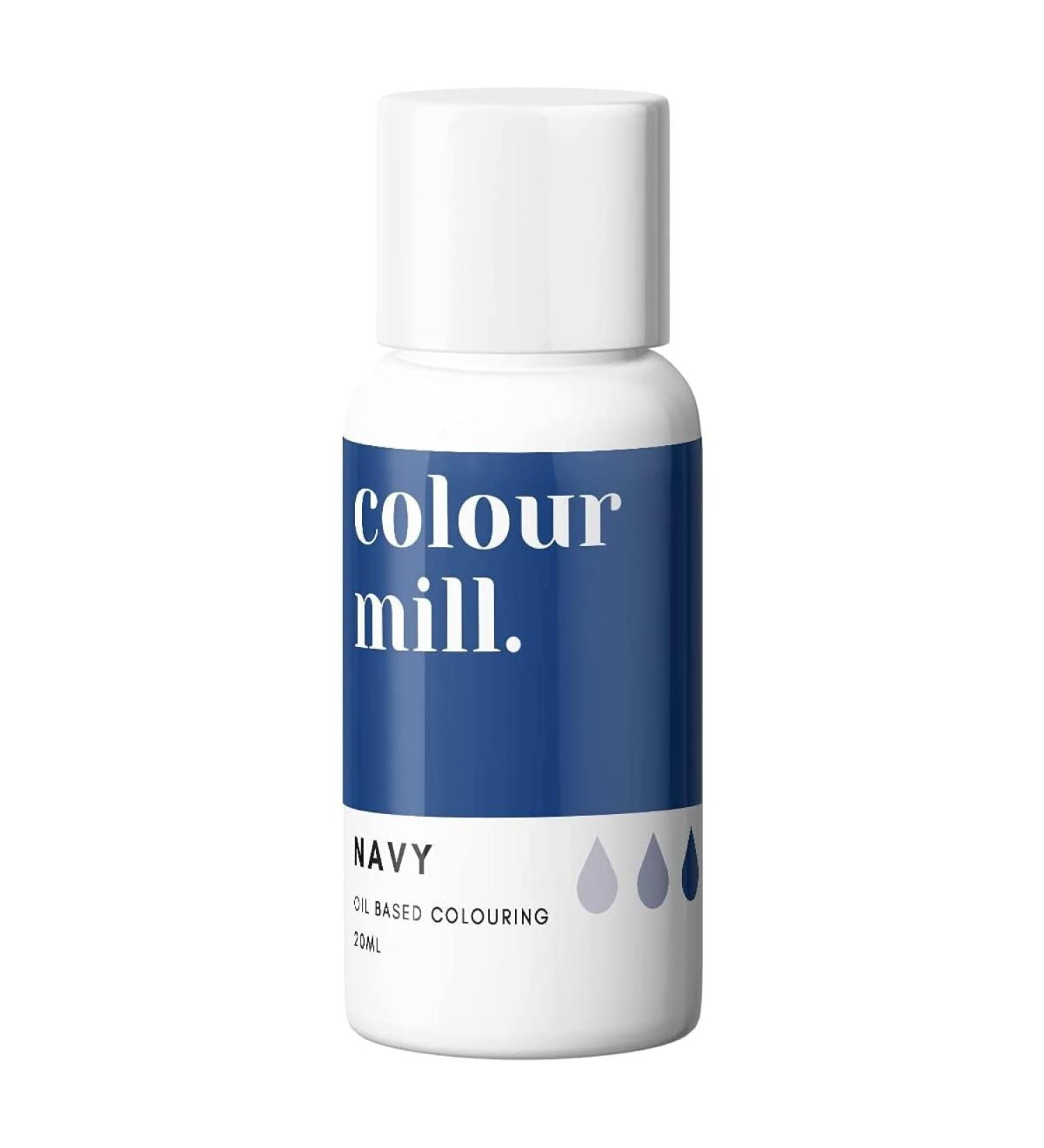 Colour Mill Oil Based Next Genertion Edible Food Paint Colouring for Buttercream Fondant Sugarpaste Icing and Chocolate - Navy 20ml