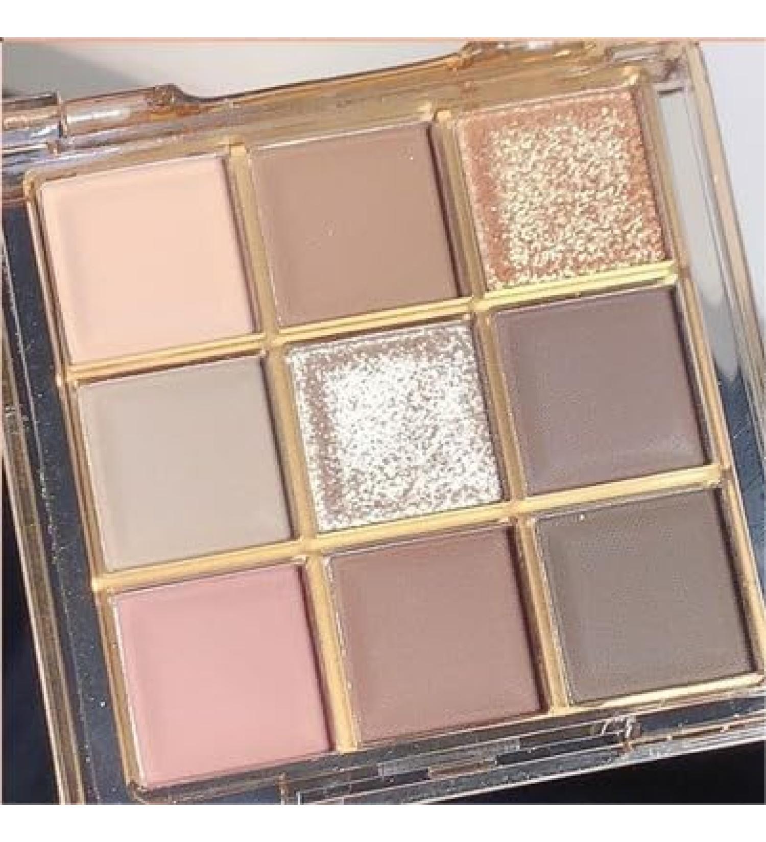 Lovelycat 9 Colors Glitter Eyeshadow Makeup Palette Matte High Pigmented Colorful Creamy Texture Eye Shadow Powder Natural Waterproof Long Lasting Eyeshadow Powder Cosmetics (pink grey) - Buy Online on SooperMarket.com