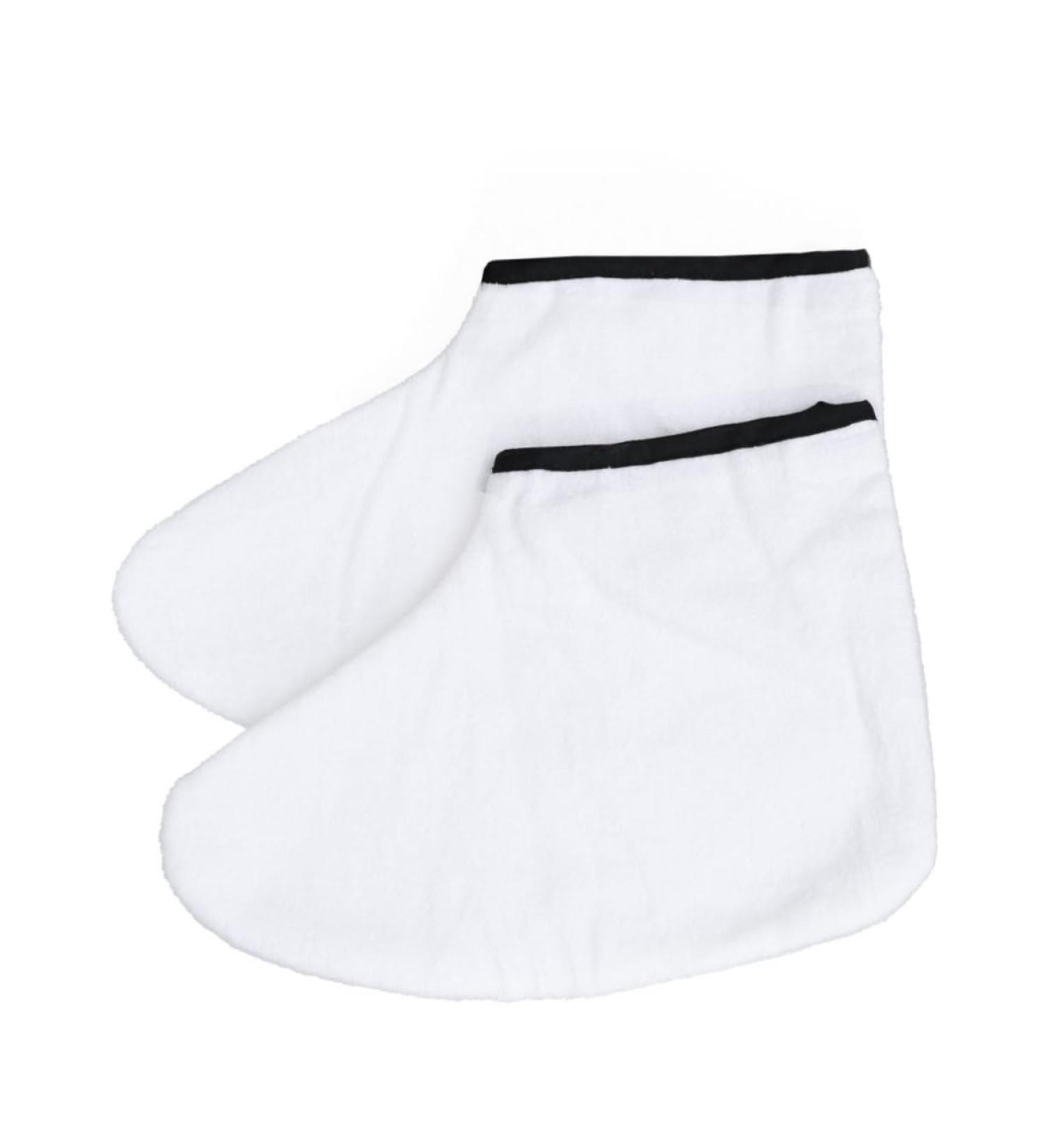 FOMIYES 1 Pair Wax Foot Spa Wax Foot Mask Paraffin Feet Socks Paraffin Foot Covers Wax Foot Wrap Paraffin Foot Liners Feet Spa Cover Wax Foot Dip Wax Mittens Foot Wax White Moisturiser - Buy Online on SooperMarket.com
