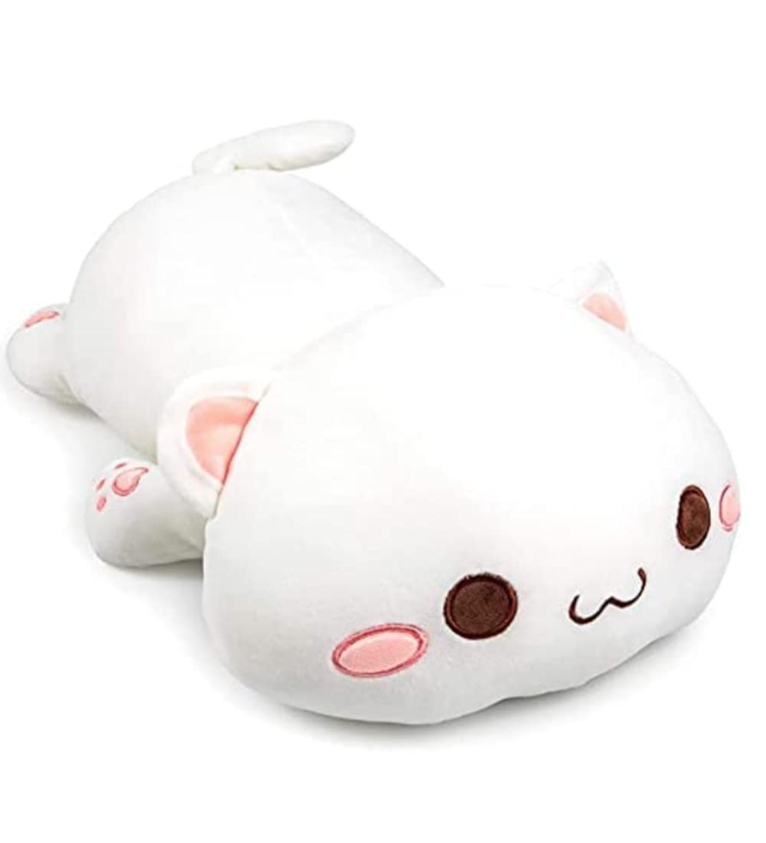 NatureMan Cute Kitten Plush Toy Stuffed Animal Pet Kitty Soft Anime Cat Plush Pillow children'sPlush cat doll Pillow toys (White) - Buy Online on SooperMarket.com