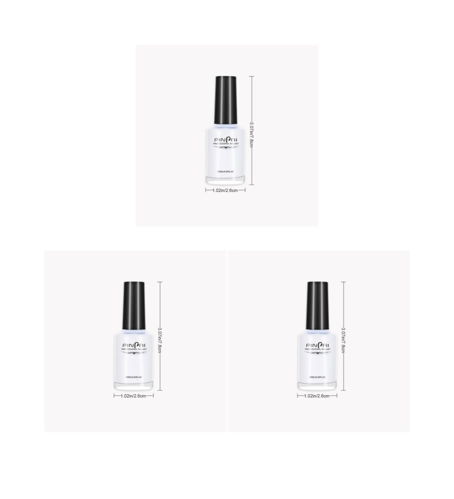 3 set of Peel Off Protective Nail Polish Manicure Liquid Tape Spill-proof Gel Tearable Nail Care Tool 15ml White 3 set of (white 15m) - Buy Online on SooperMarket.com