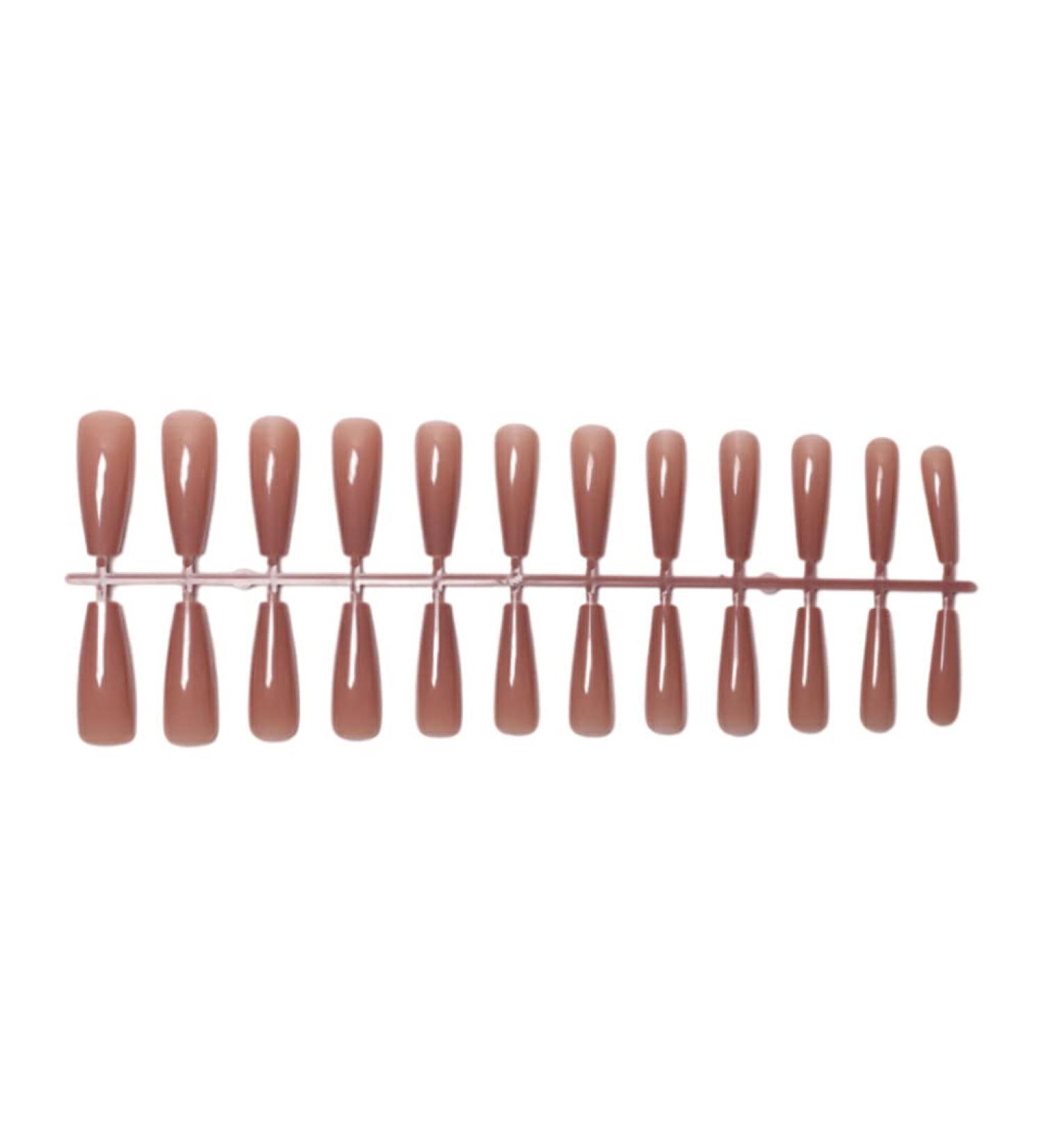 kawehiop 24 Pieces Extra Long Press on Nails Artificial DIY Solid French Graceful Colour-fast Nail for Manicure Salons Art - Buy Online on SooperMarket.com